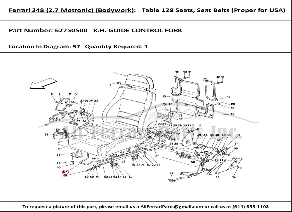 Ferrari Part 62750500