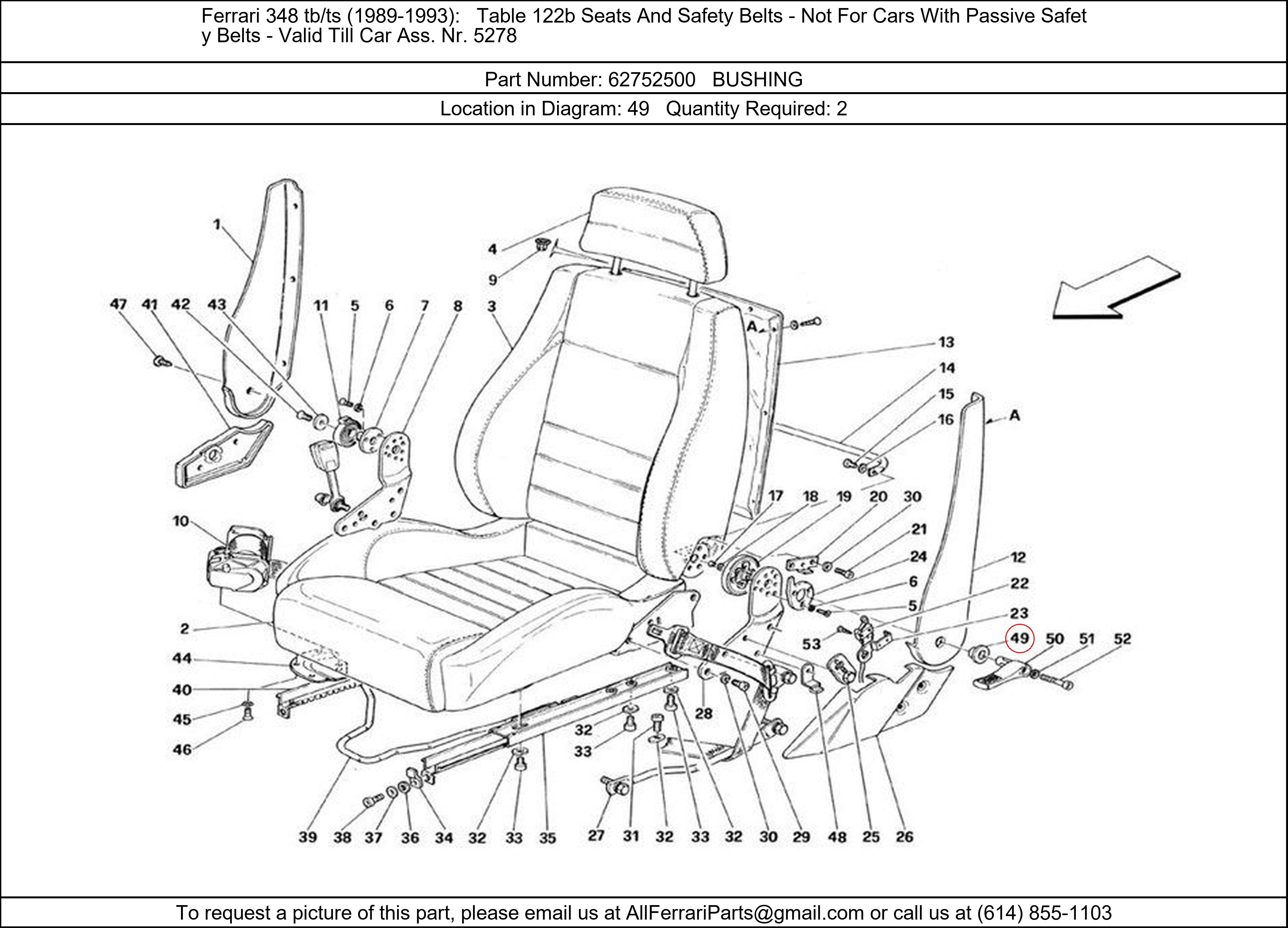 Ferrari Part 62752500