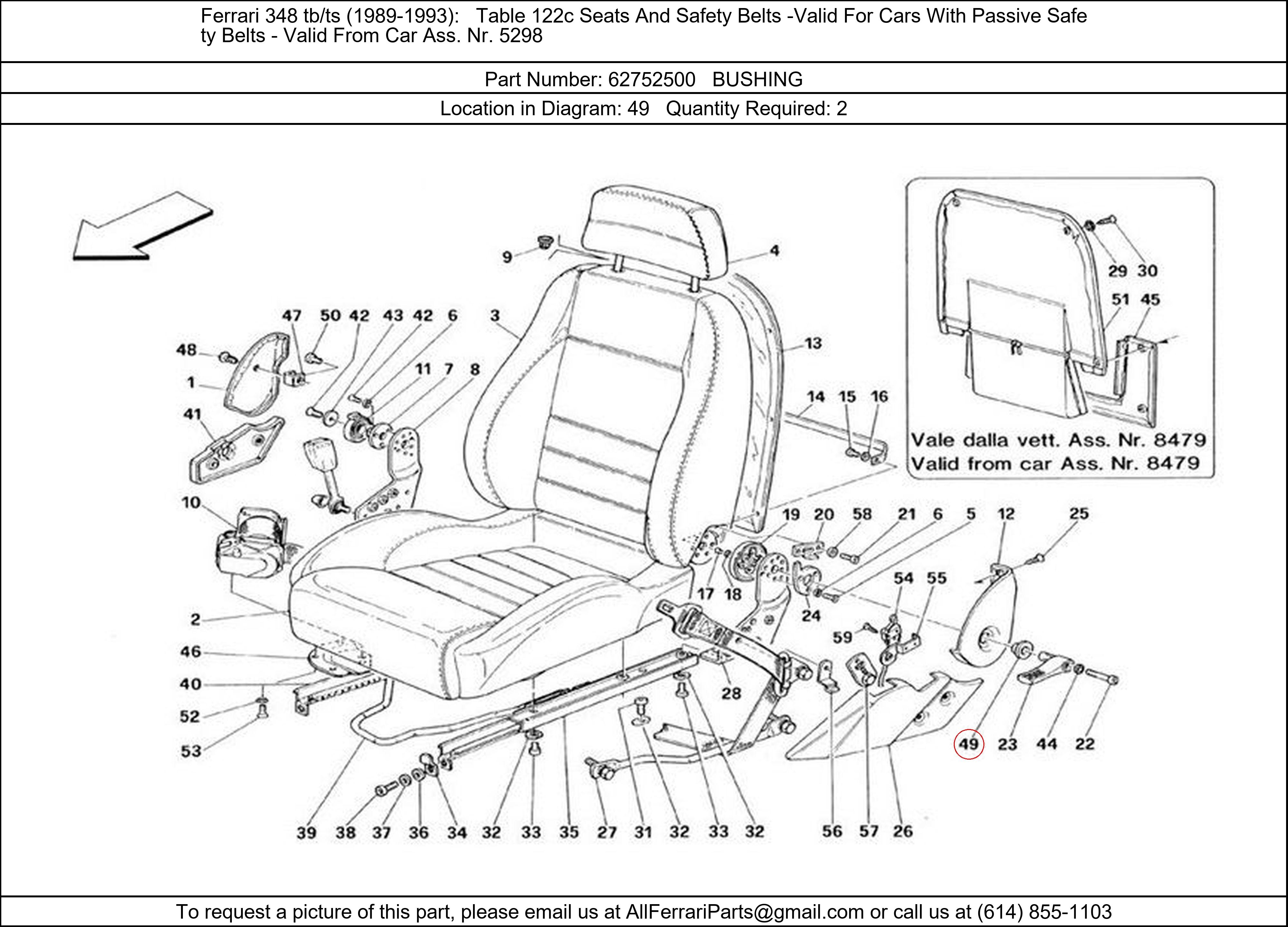 Ferrari Part 62752500