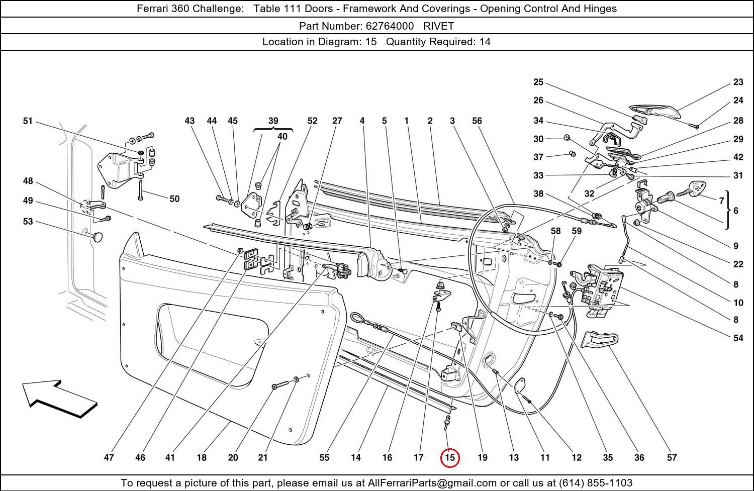 Ferrari Part 62764000