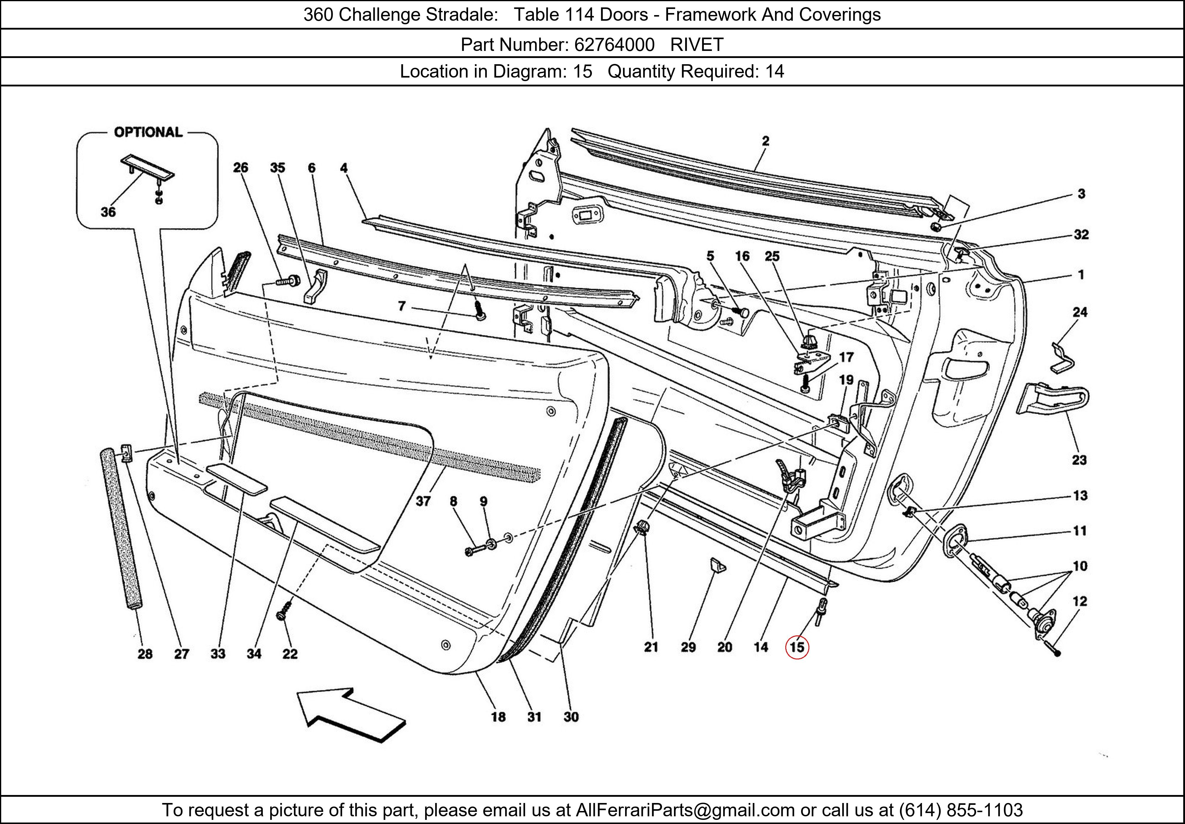 Ferrari Part 62764000