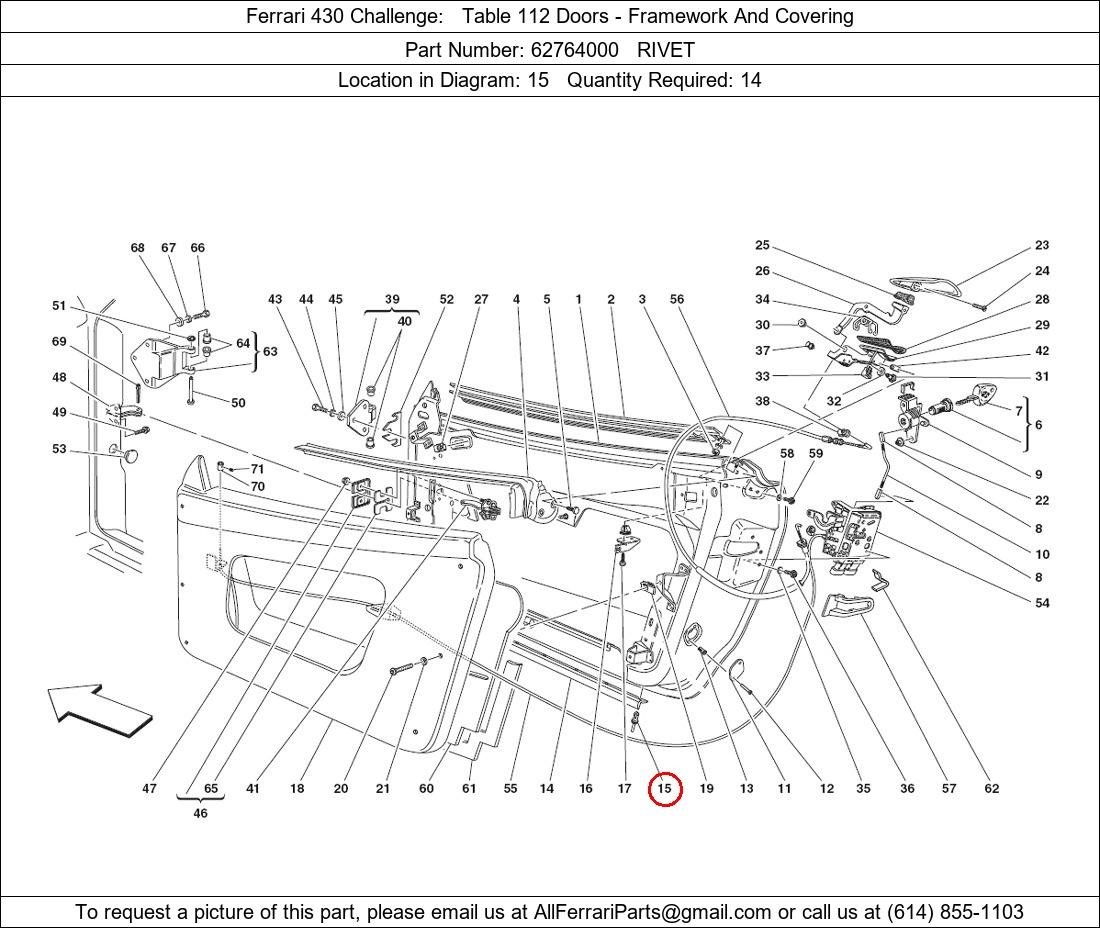 Ferrari Part 62764000