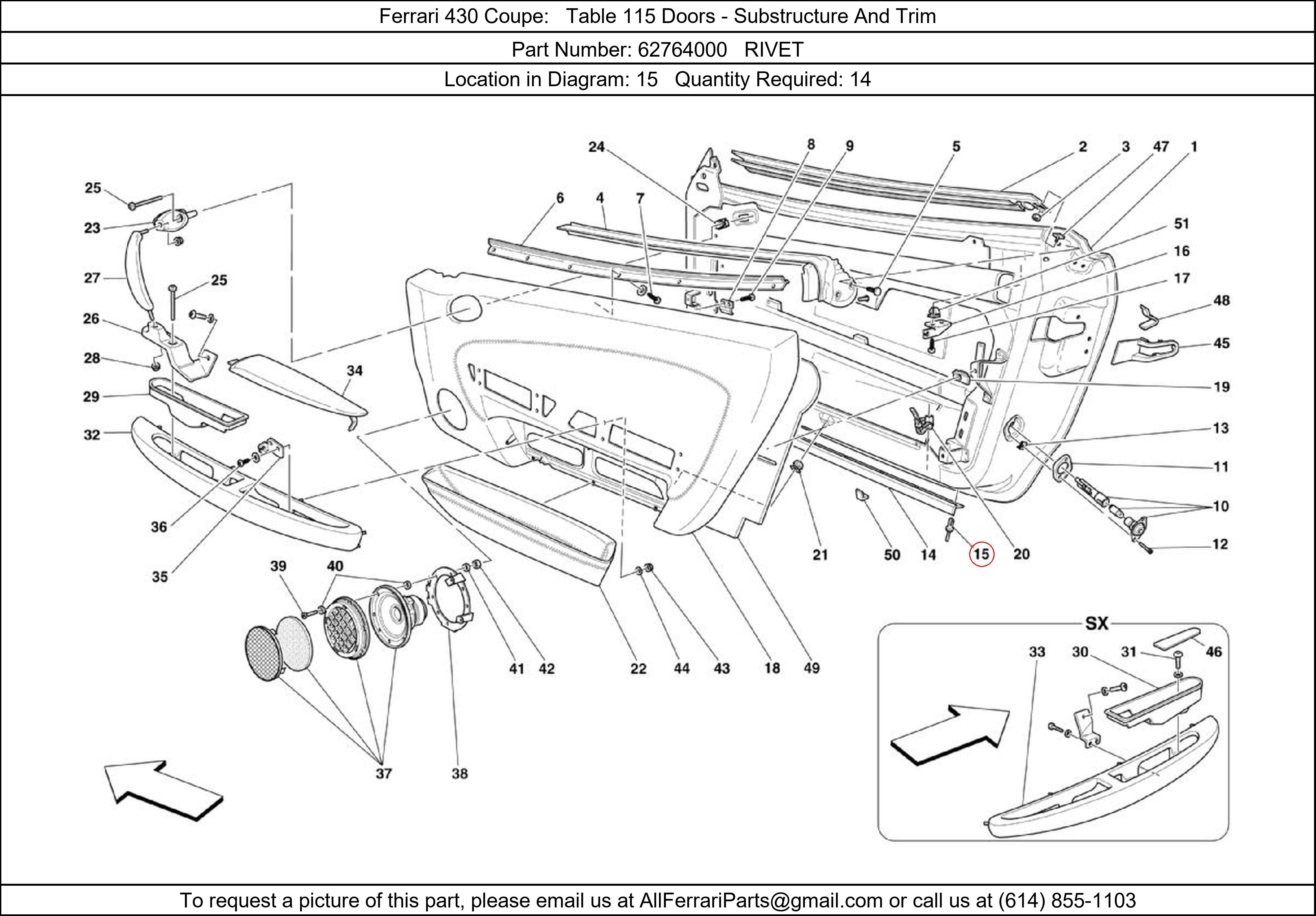 Ferrari Part 62764000