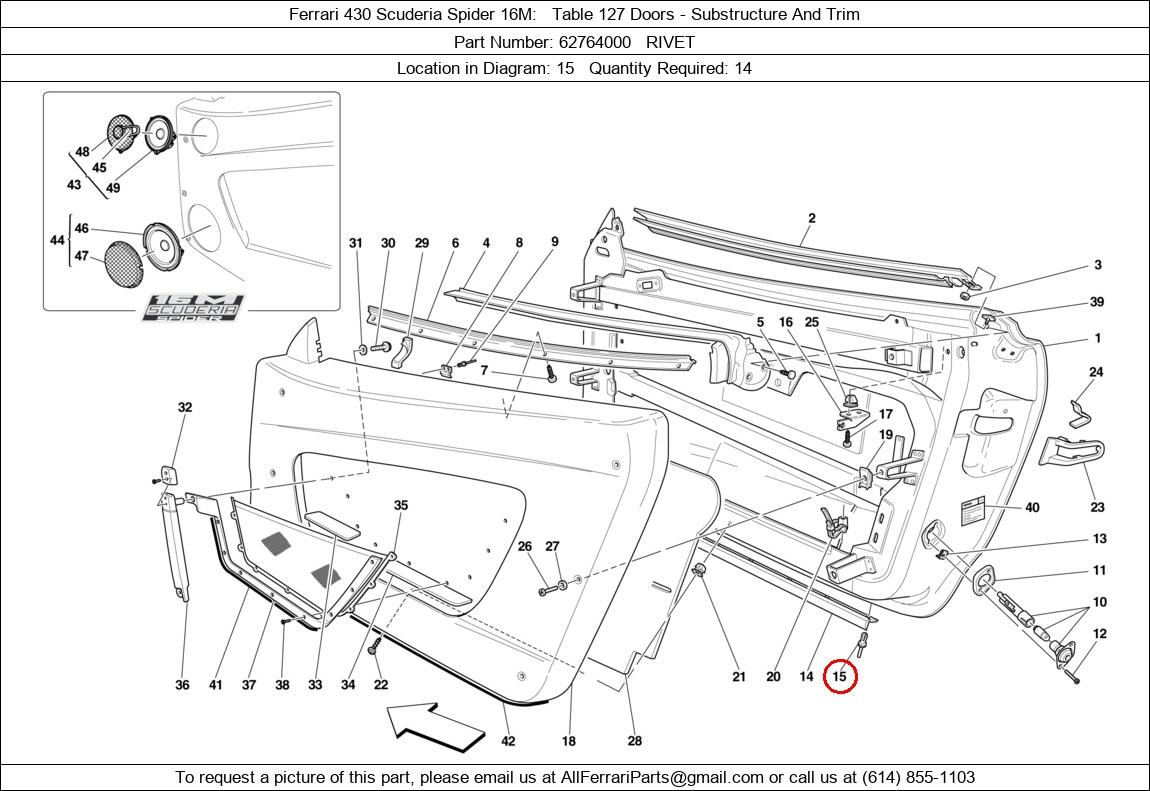 Ferrari Part 62764000