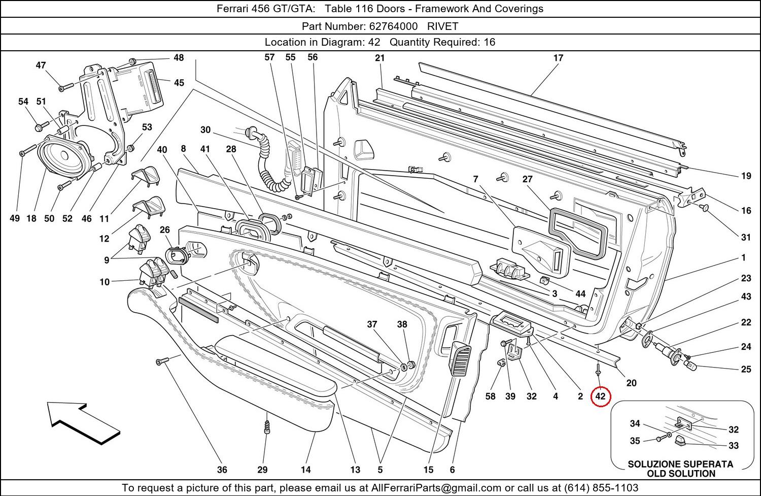 Ferrari Part 62764000