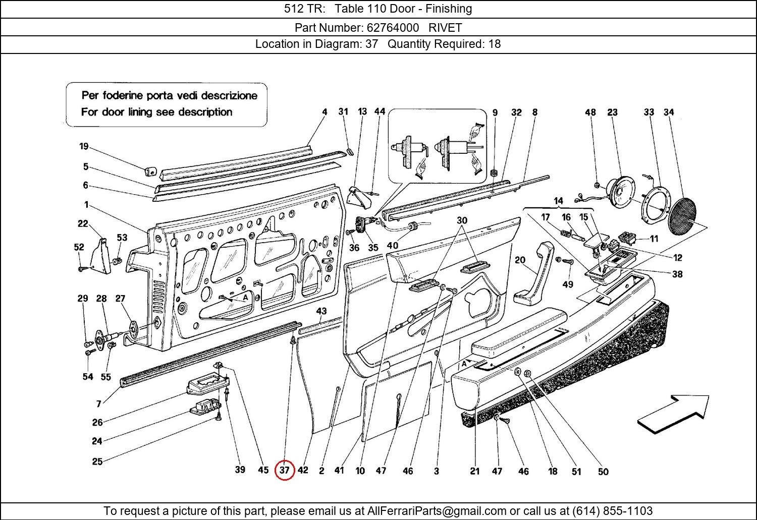 Ferrari Part 62764000