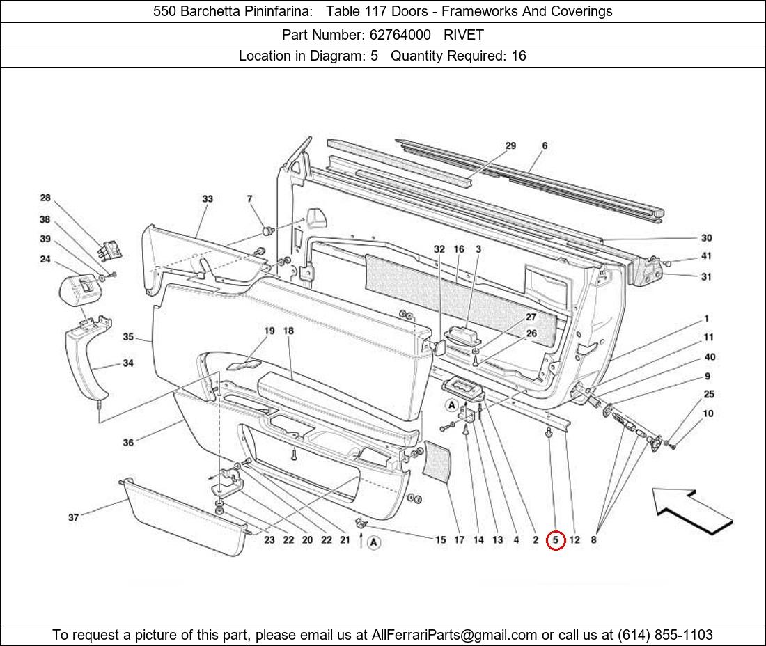 Ferrari Part 62764000