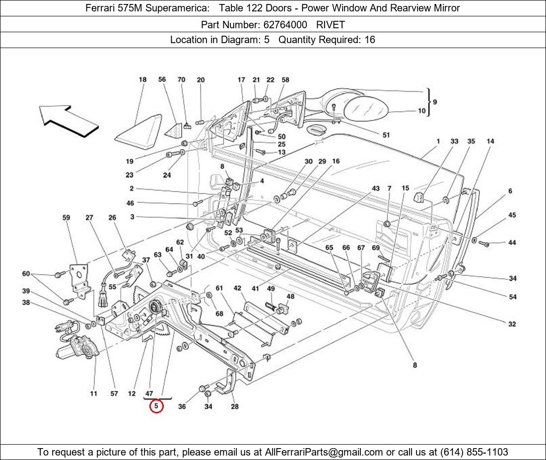 Ferrari Part 62764000