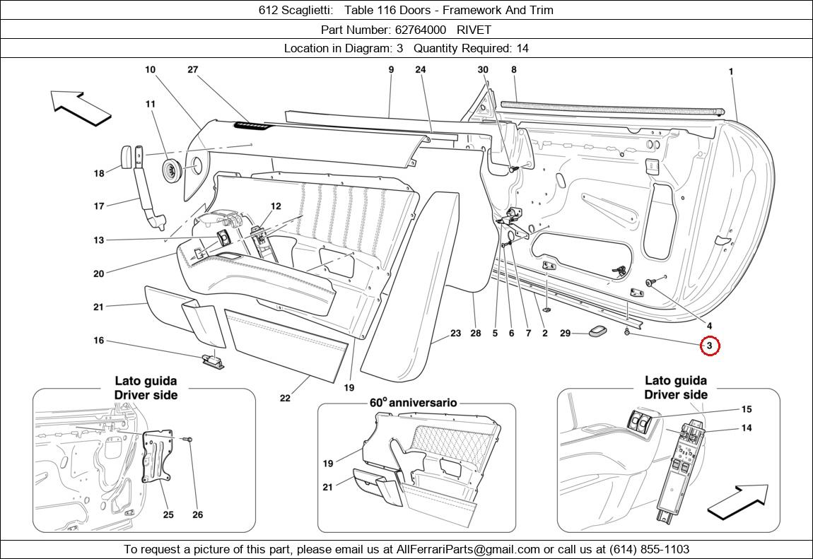 Ferrari Part 62764000