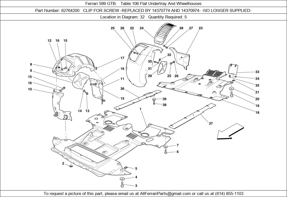 Ferrari Part 62764200