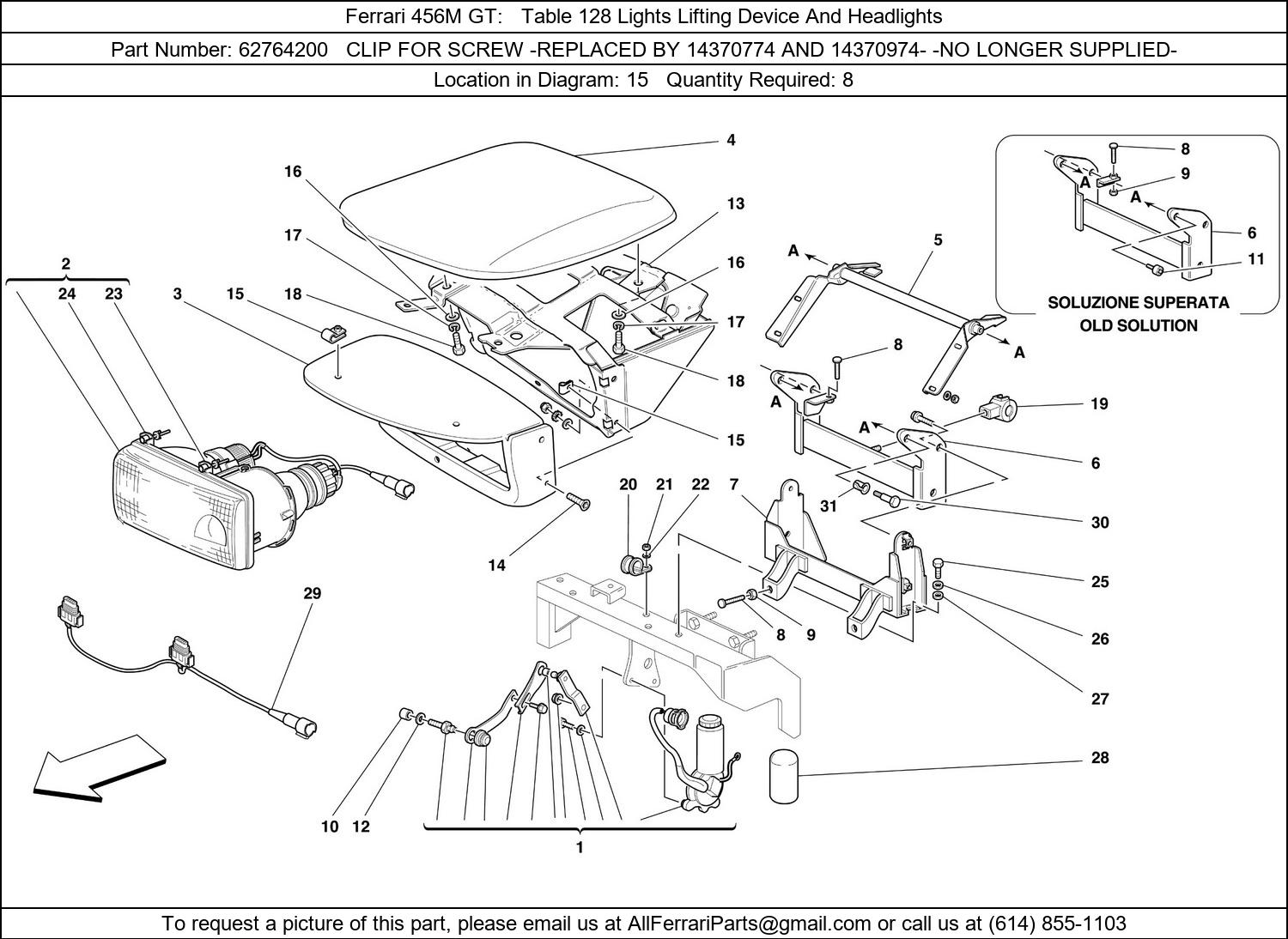 Ferrari Part 62764200