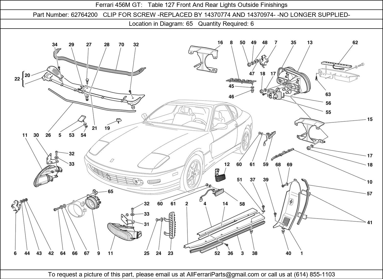 Ferrari Part 62764200