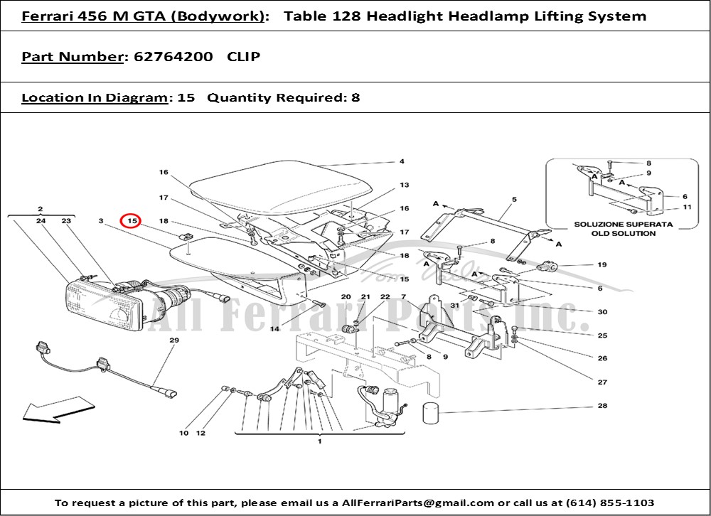 Ferrari Part 62764200