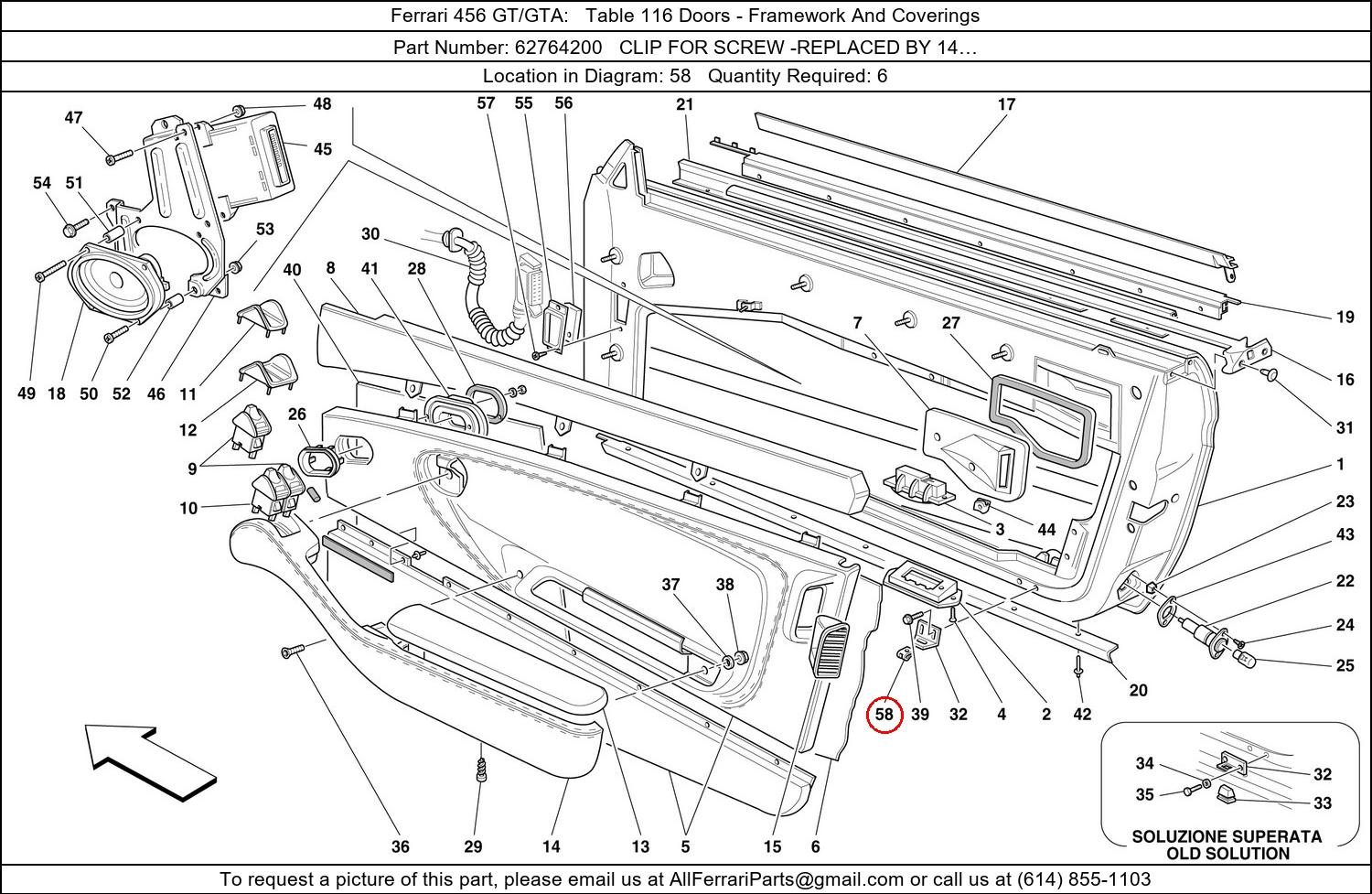 Ferrari Part 62764200