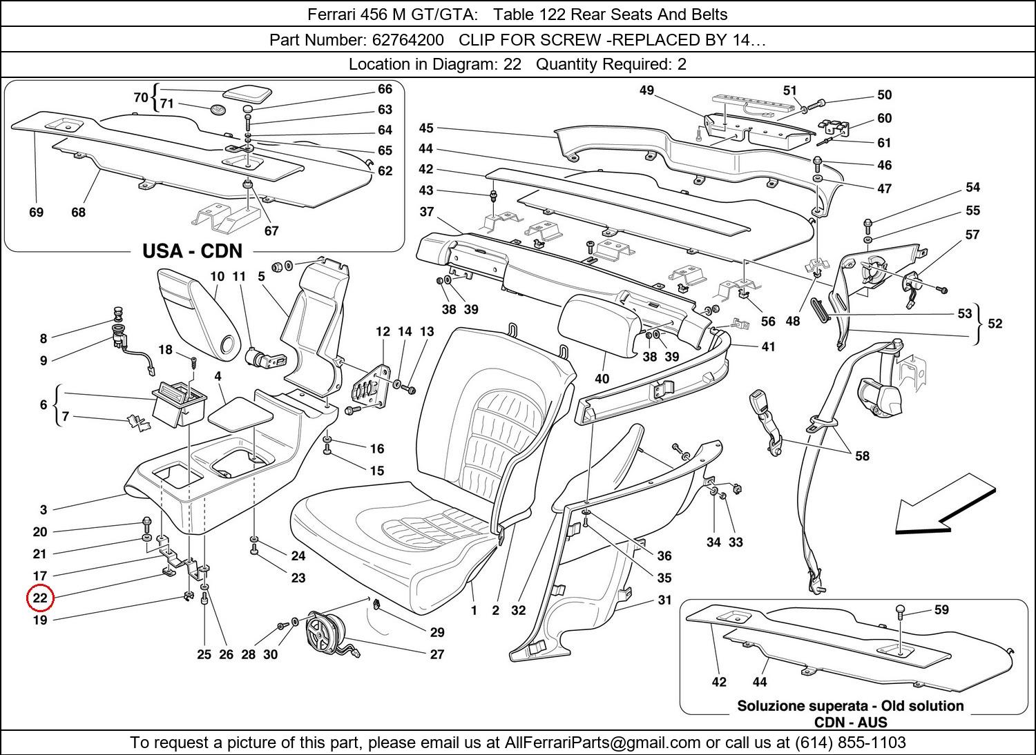 Ferrari Part 62764200