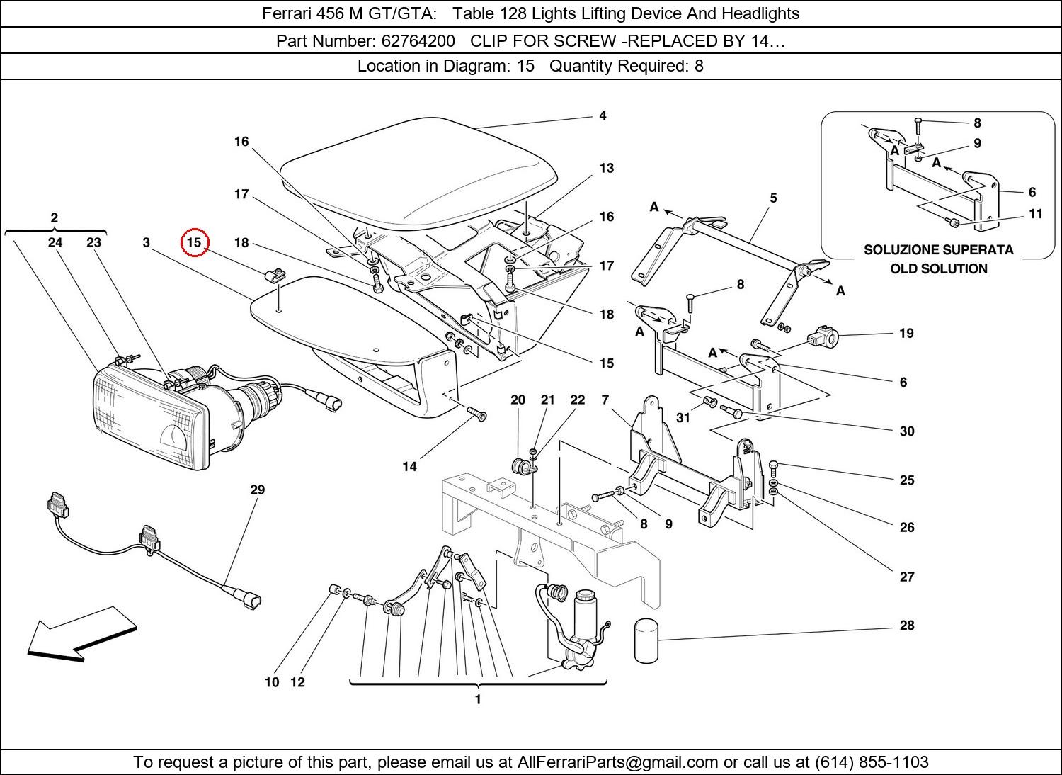 Ferrari Part 62764200