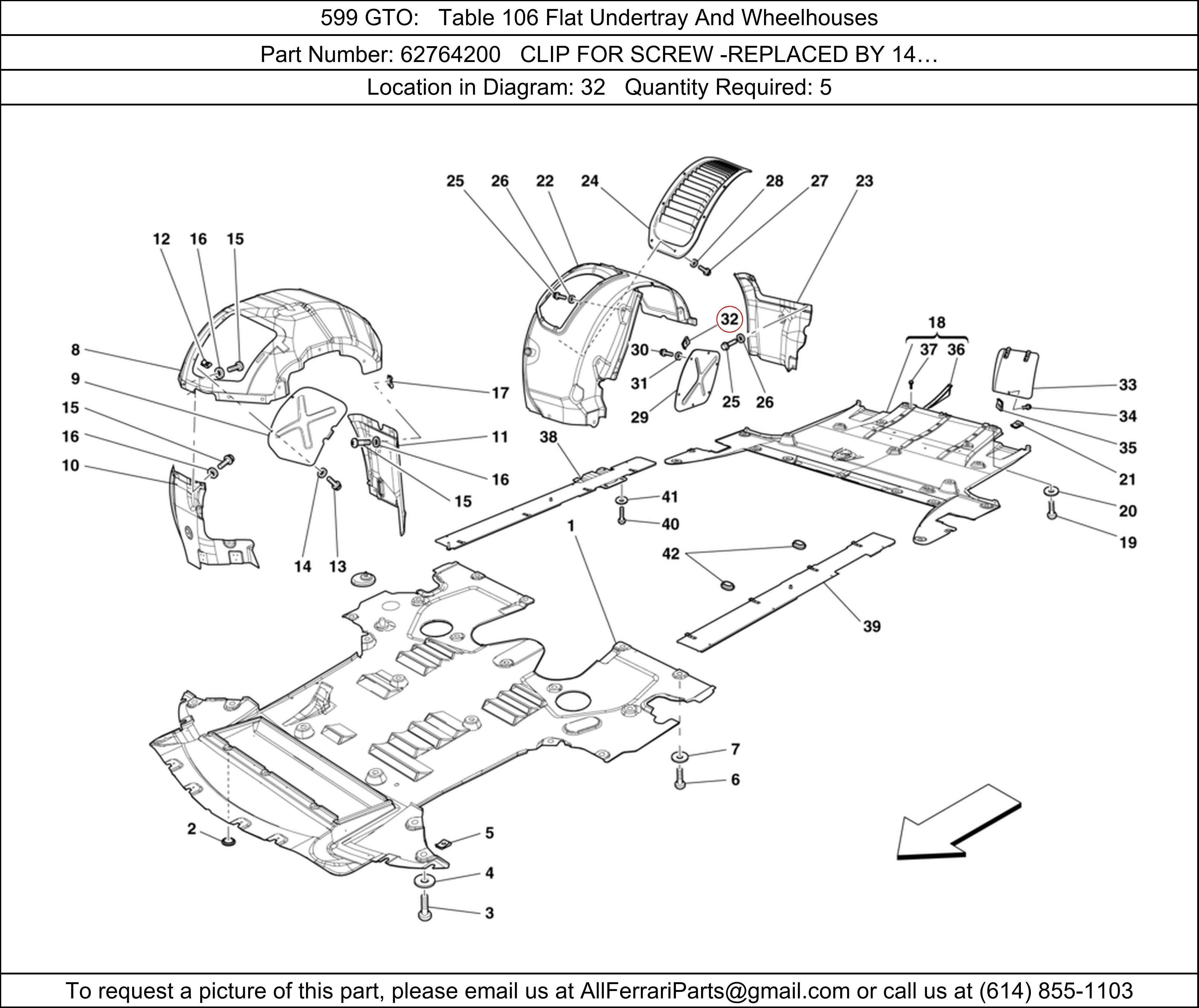 Ferrari Part 62764200