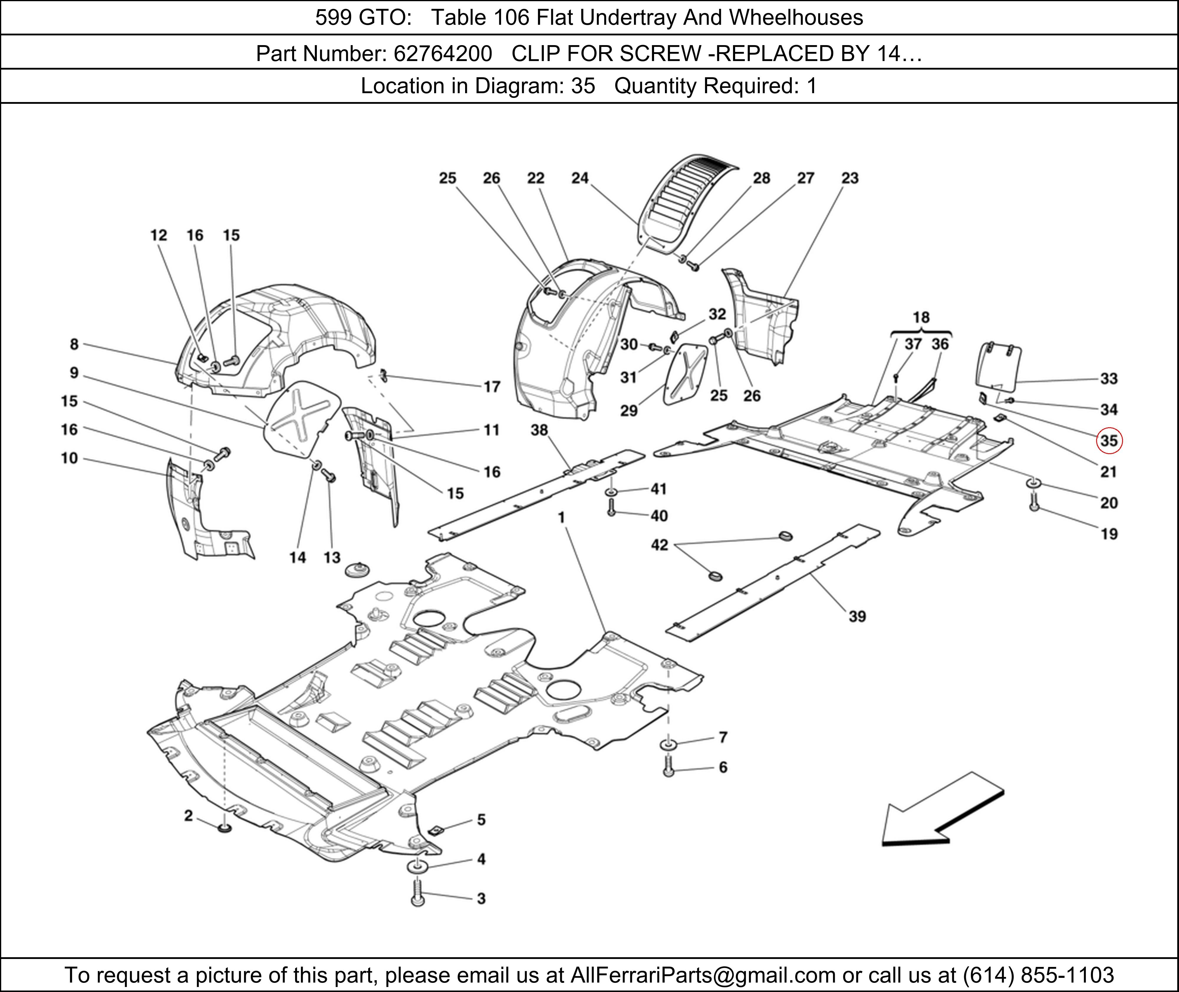 Ferrari Part 62764200