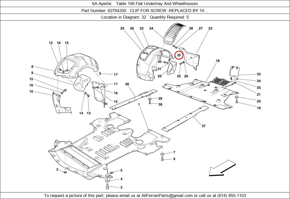 Ferrari Part 62764200