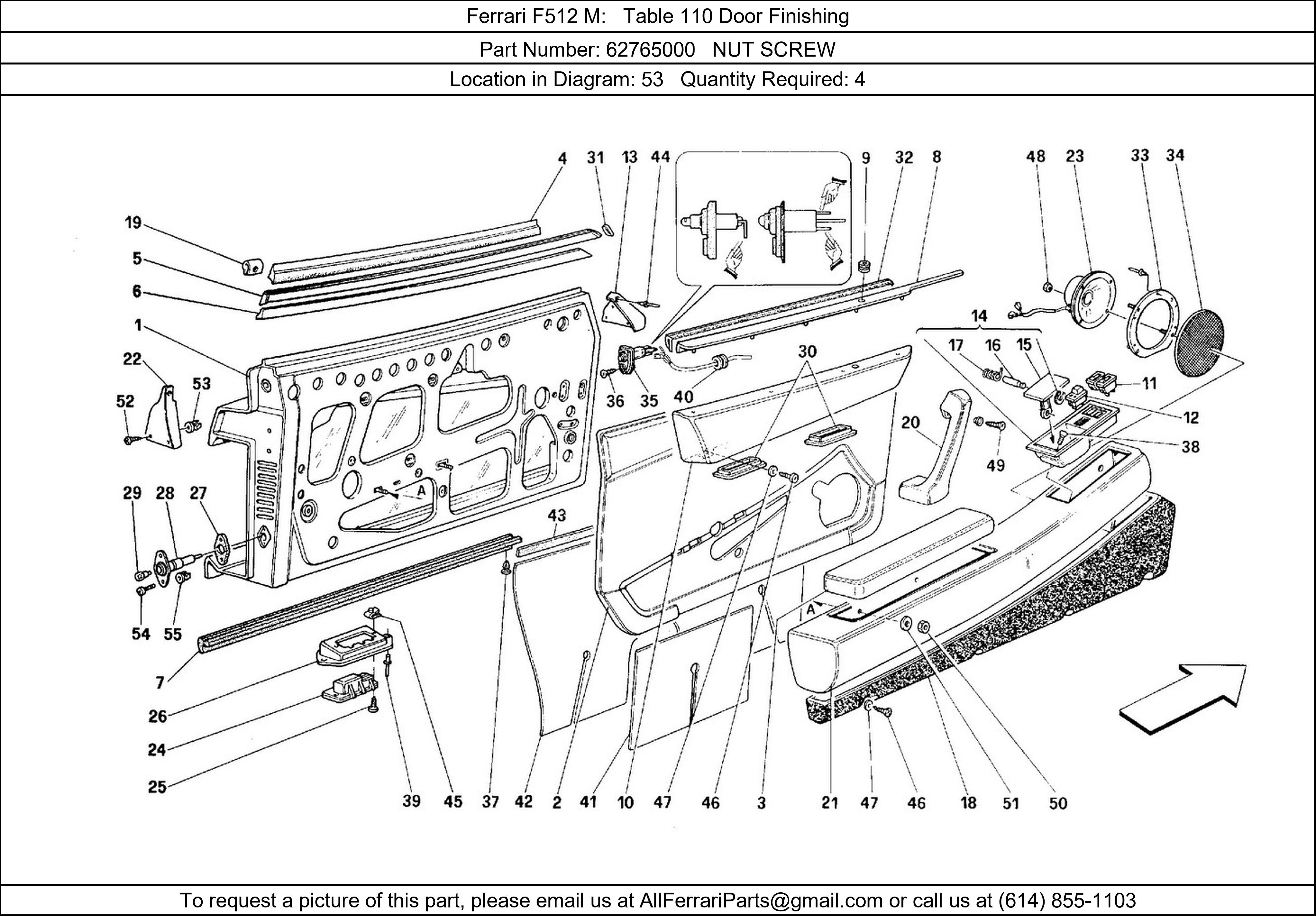 Ferrari Part 62765000