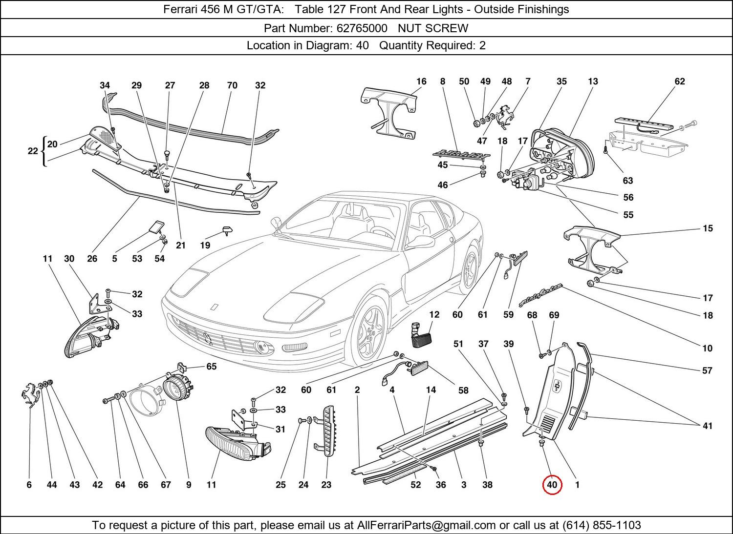 Ferrari Part 62765000