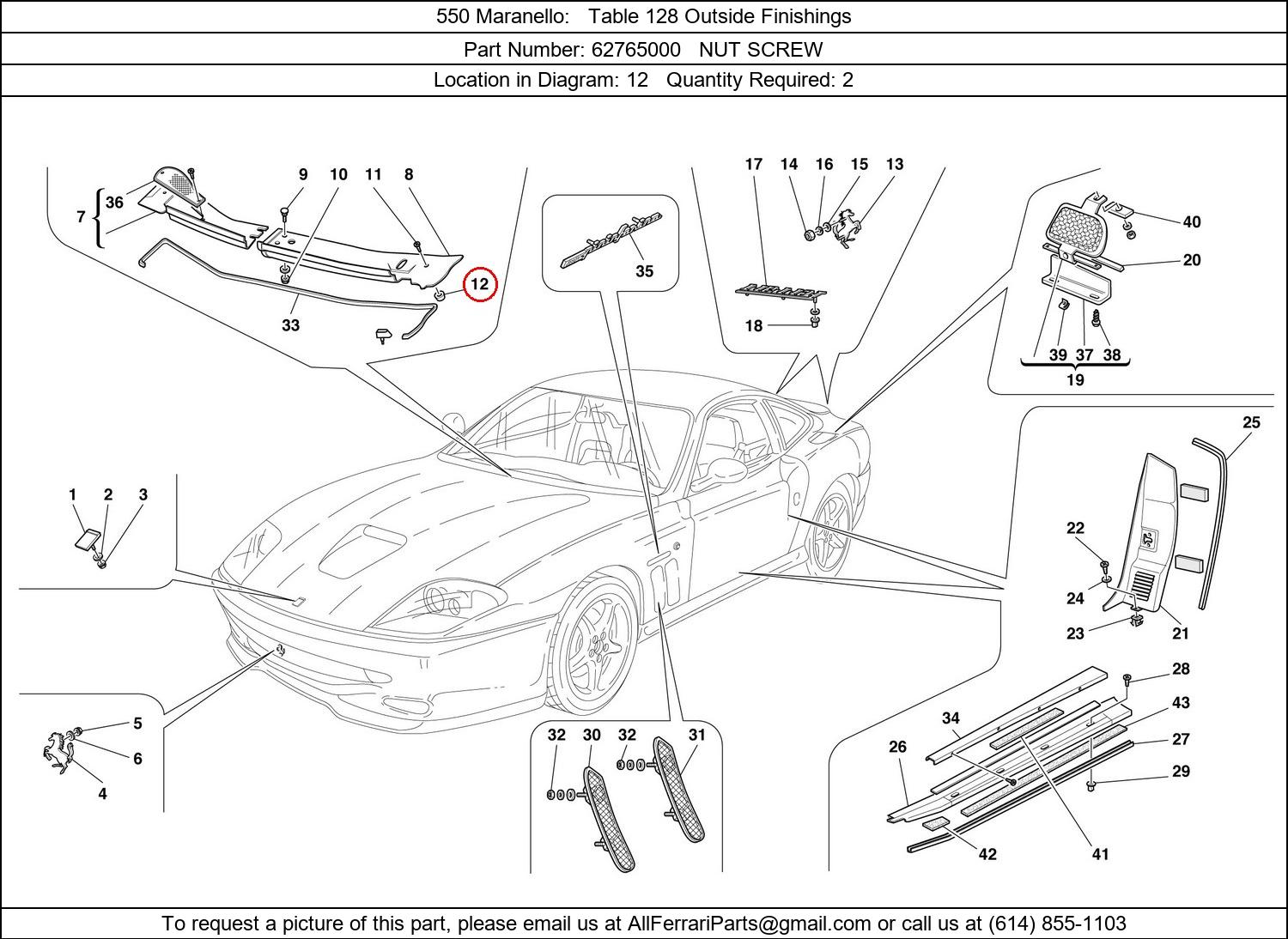 Ferrari Part 62765000