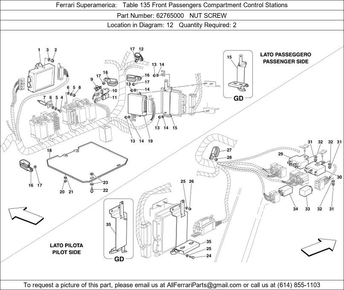Ferrari Part 62765000