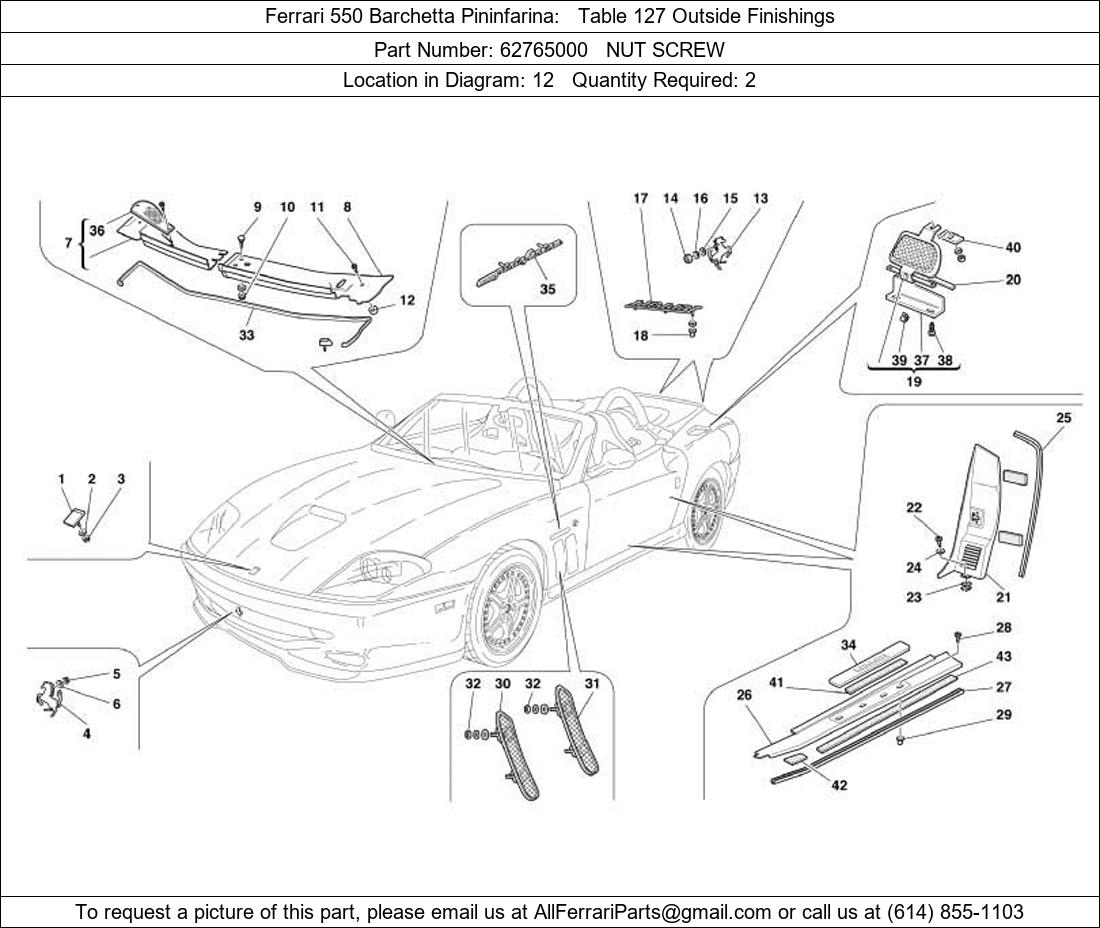 Ferrari Part 62765000