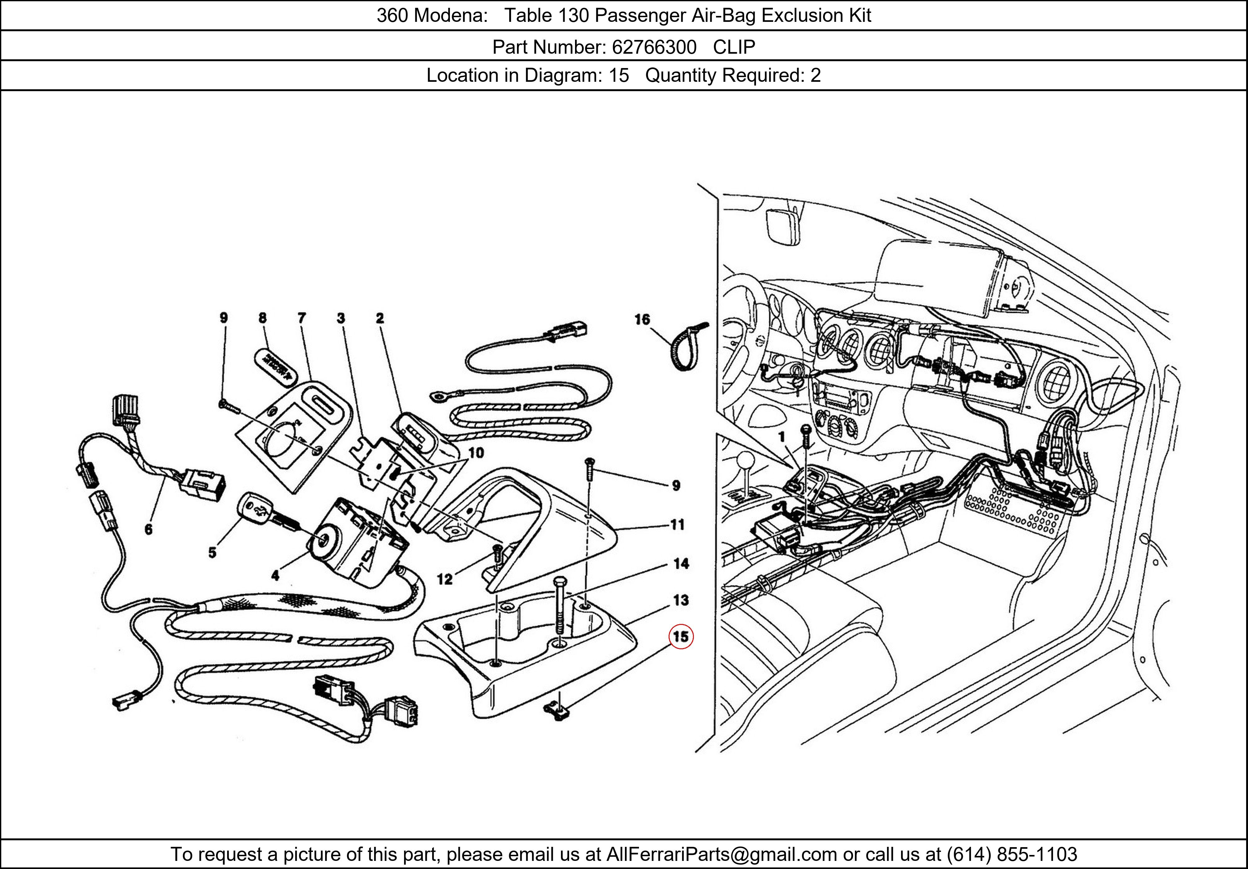 Ferrari Part 62766300