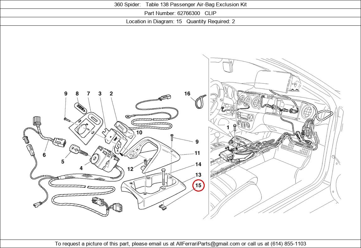 Ferrari Part 62766300