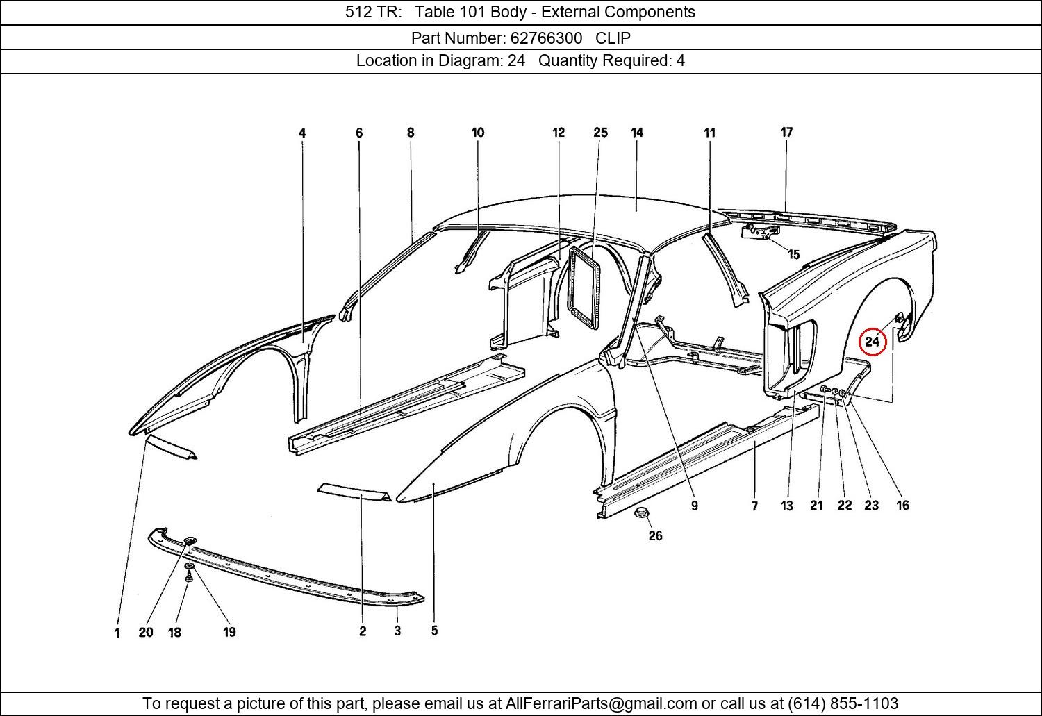 Ferrari Part 62766300