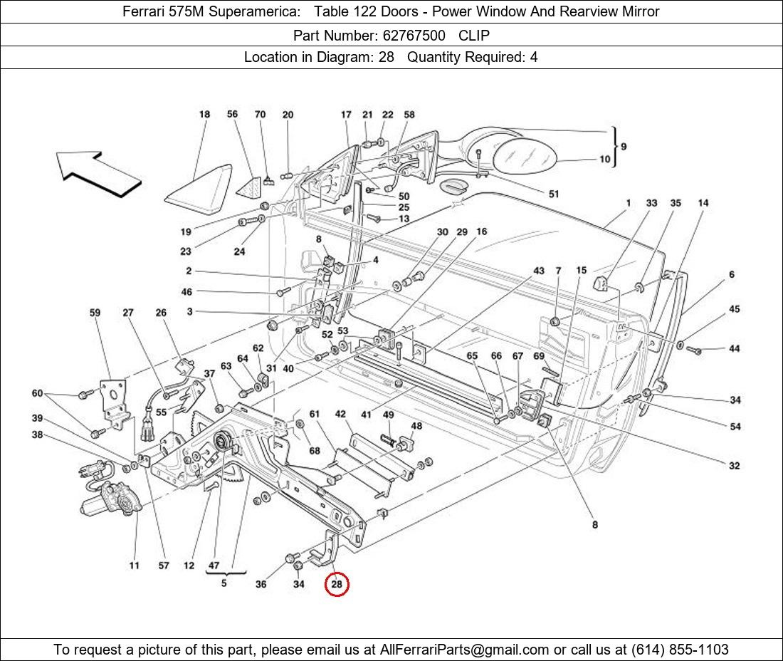 Ferrari Part 62767500