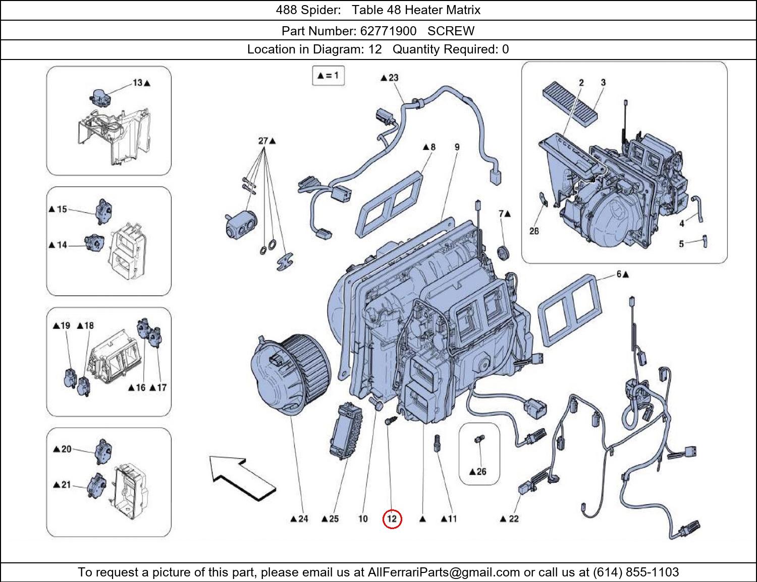 Ferrari Part 62771900