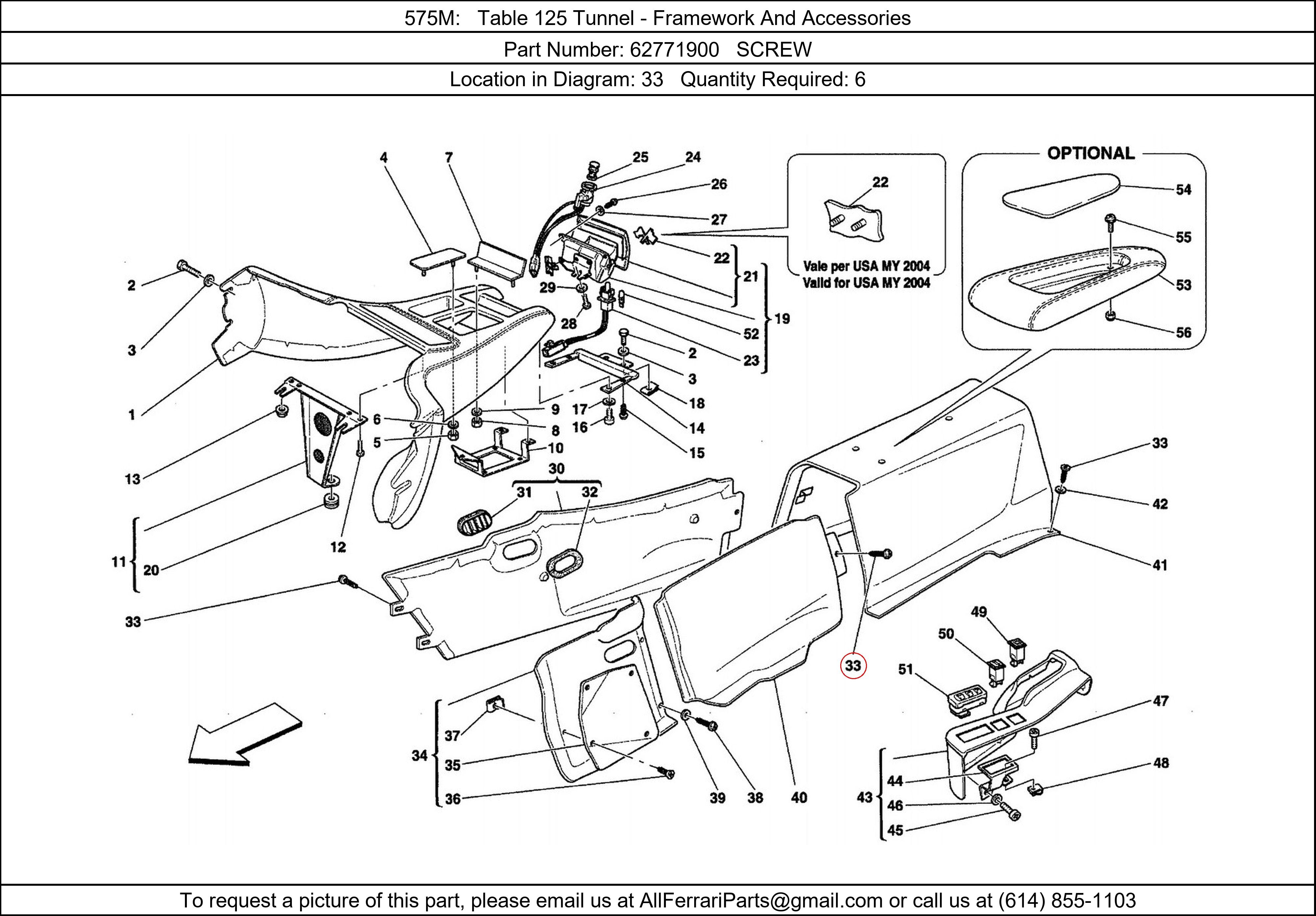 Ferrari Part 62771900