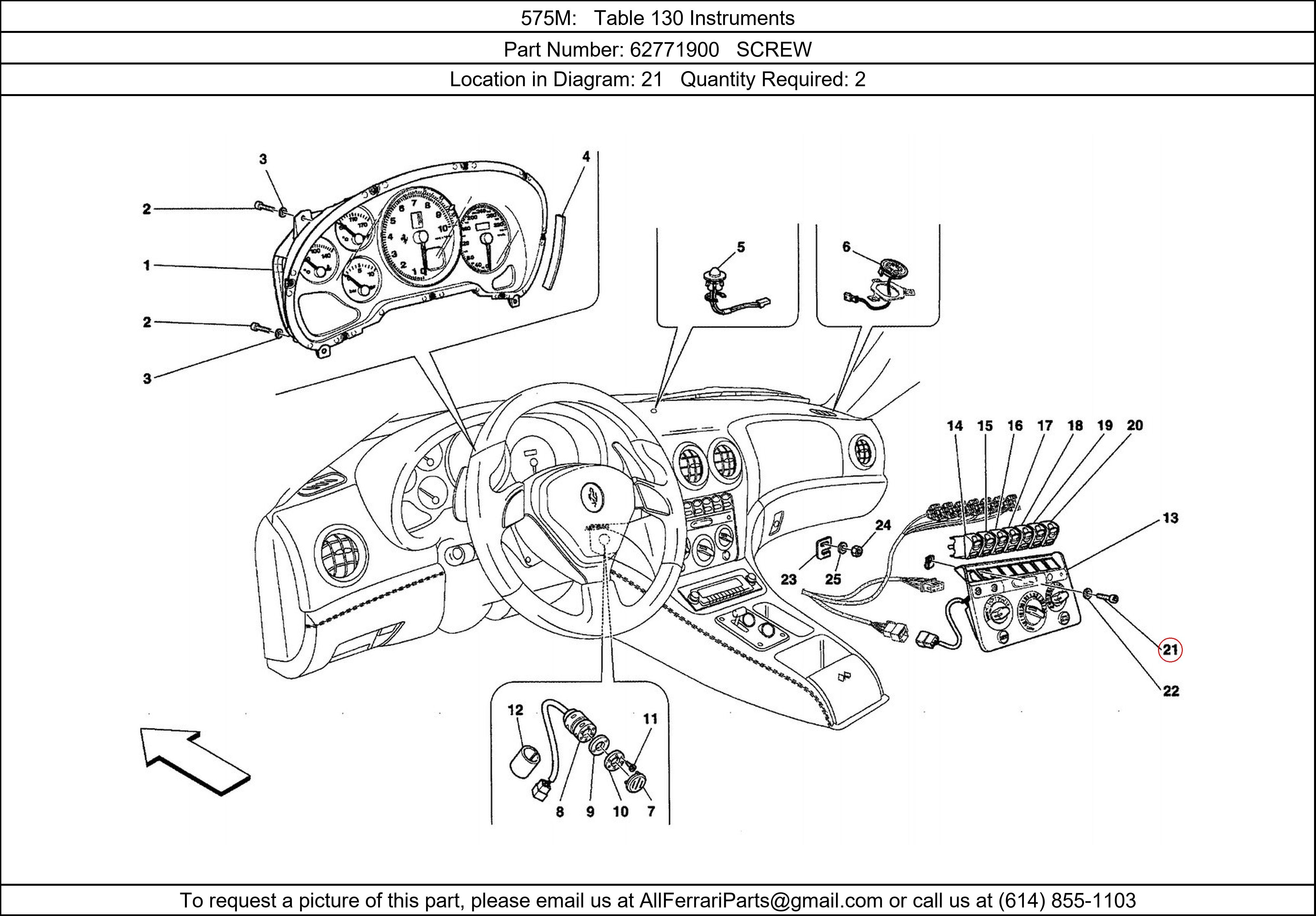 Ferrari Part 62771900