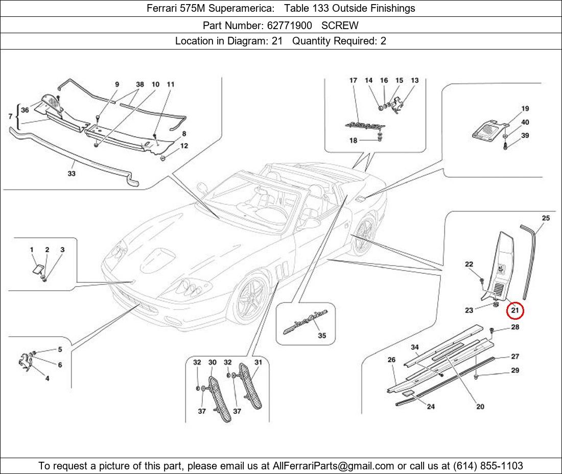 Ferrari Part 62771900