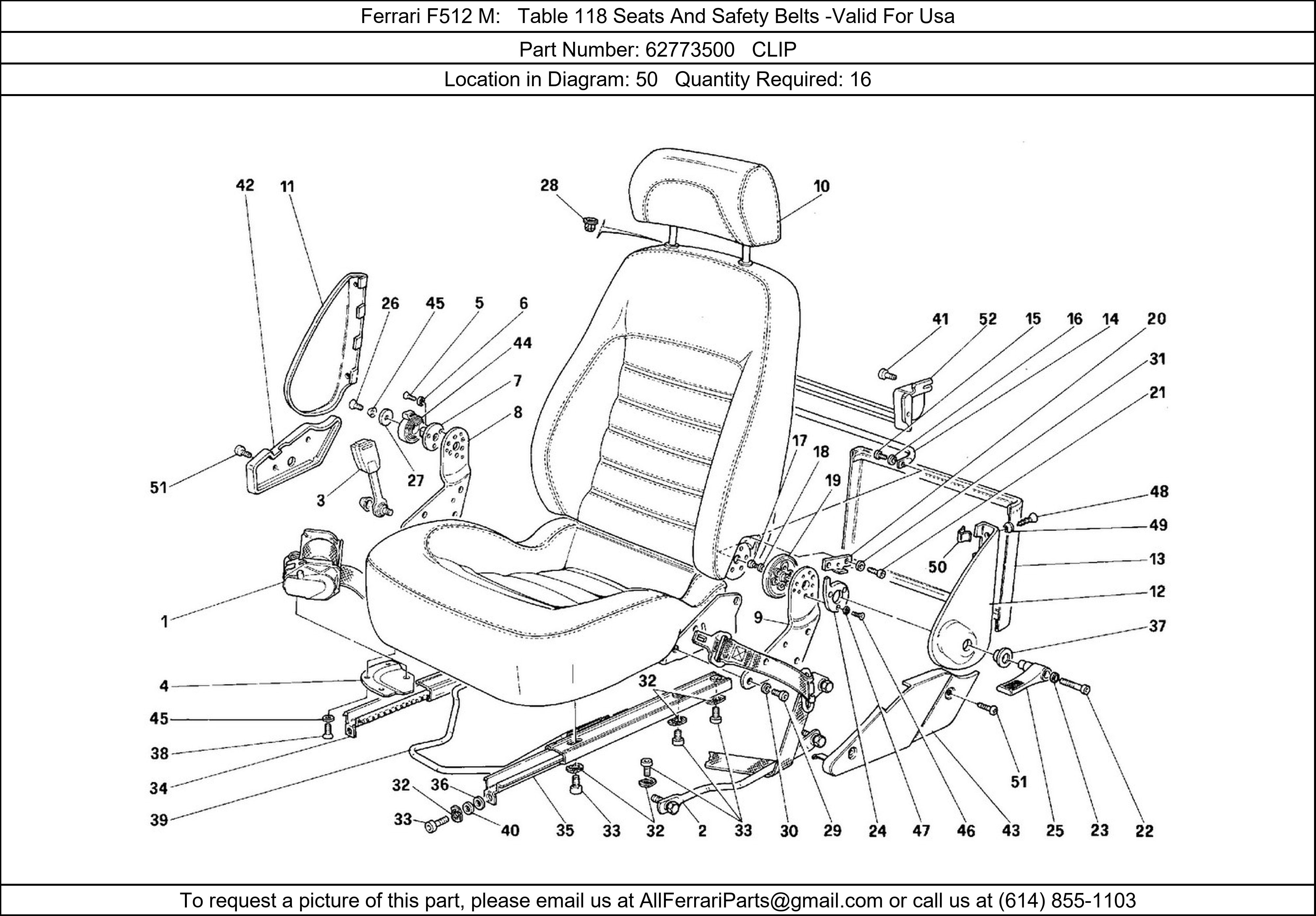 Ferrari Part 62773500