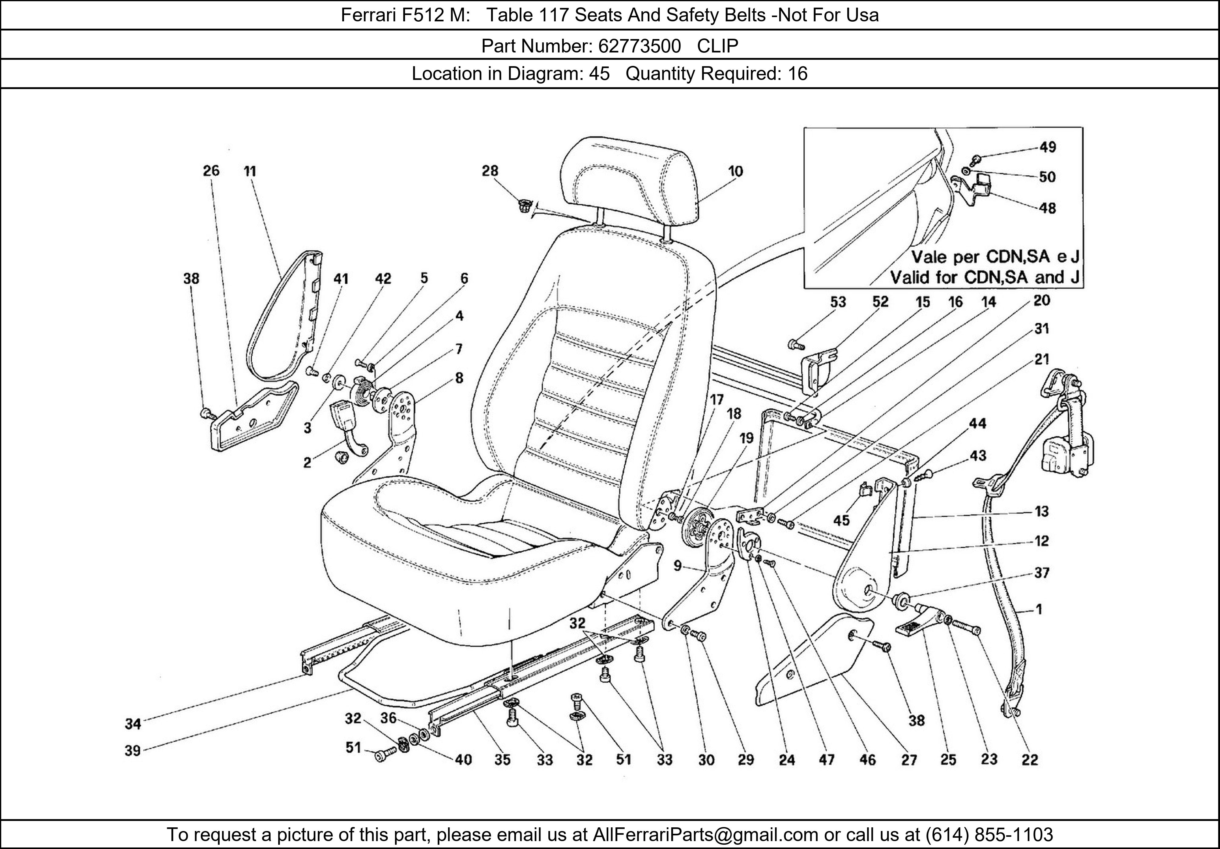 Ferrari Part 62773500