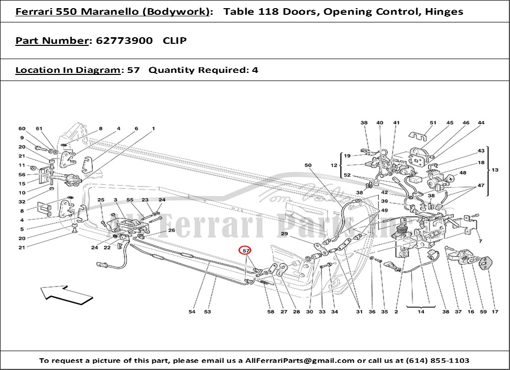 Ferrari Part 62773900