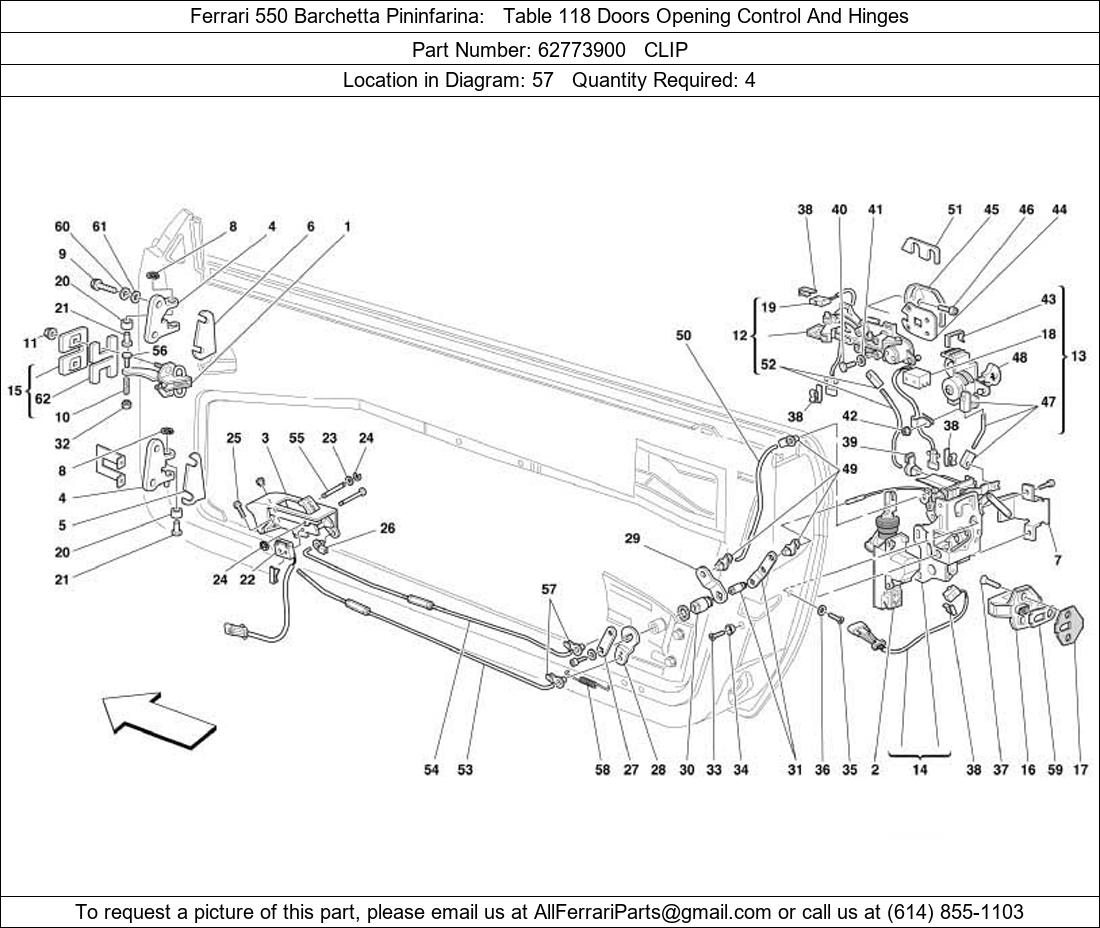 Ferrari Part 62773900