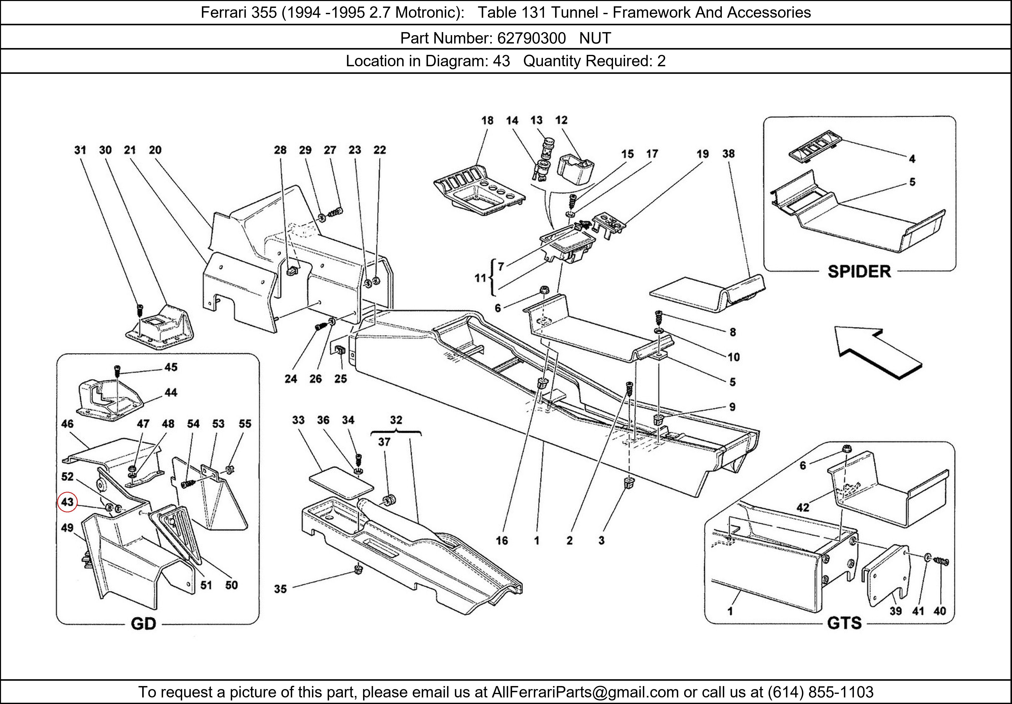 Ferrari Part 62790300