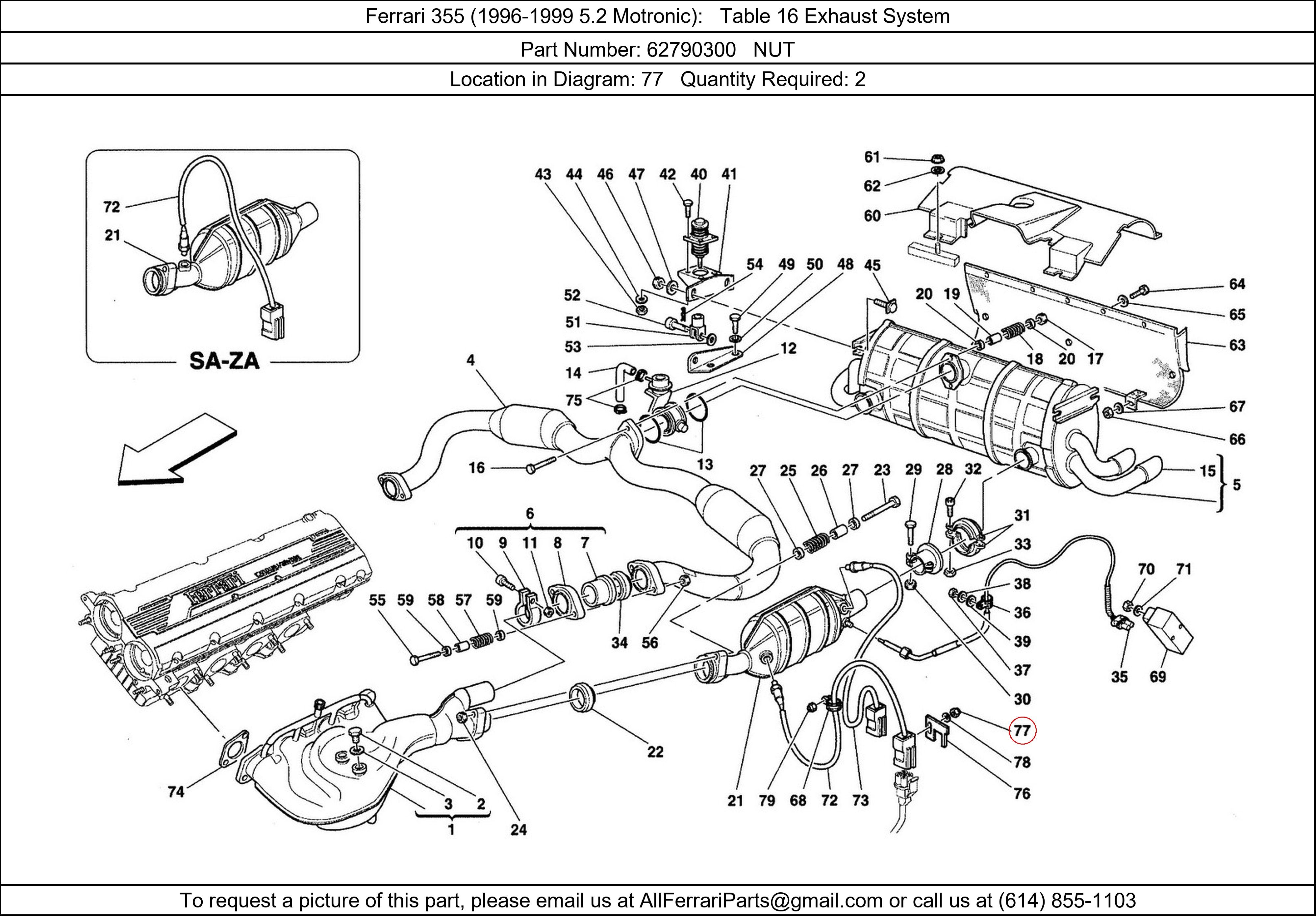 Ferrari Part 62790300