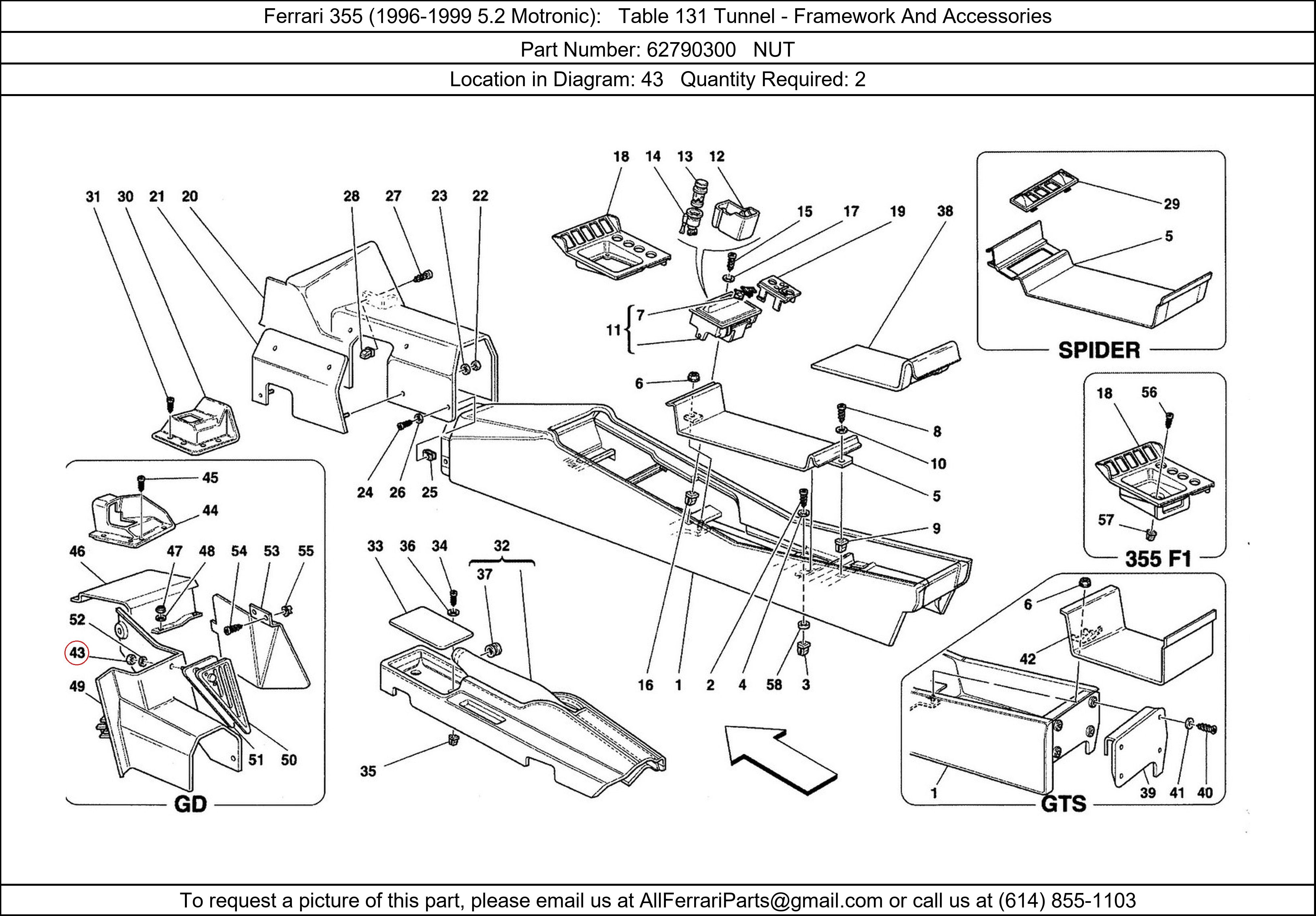 Ferrari Part 62790300