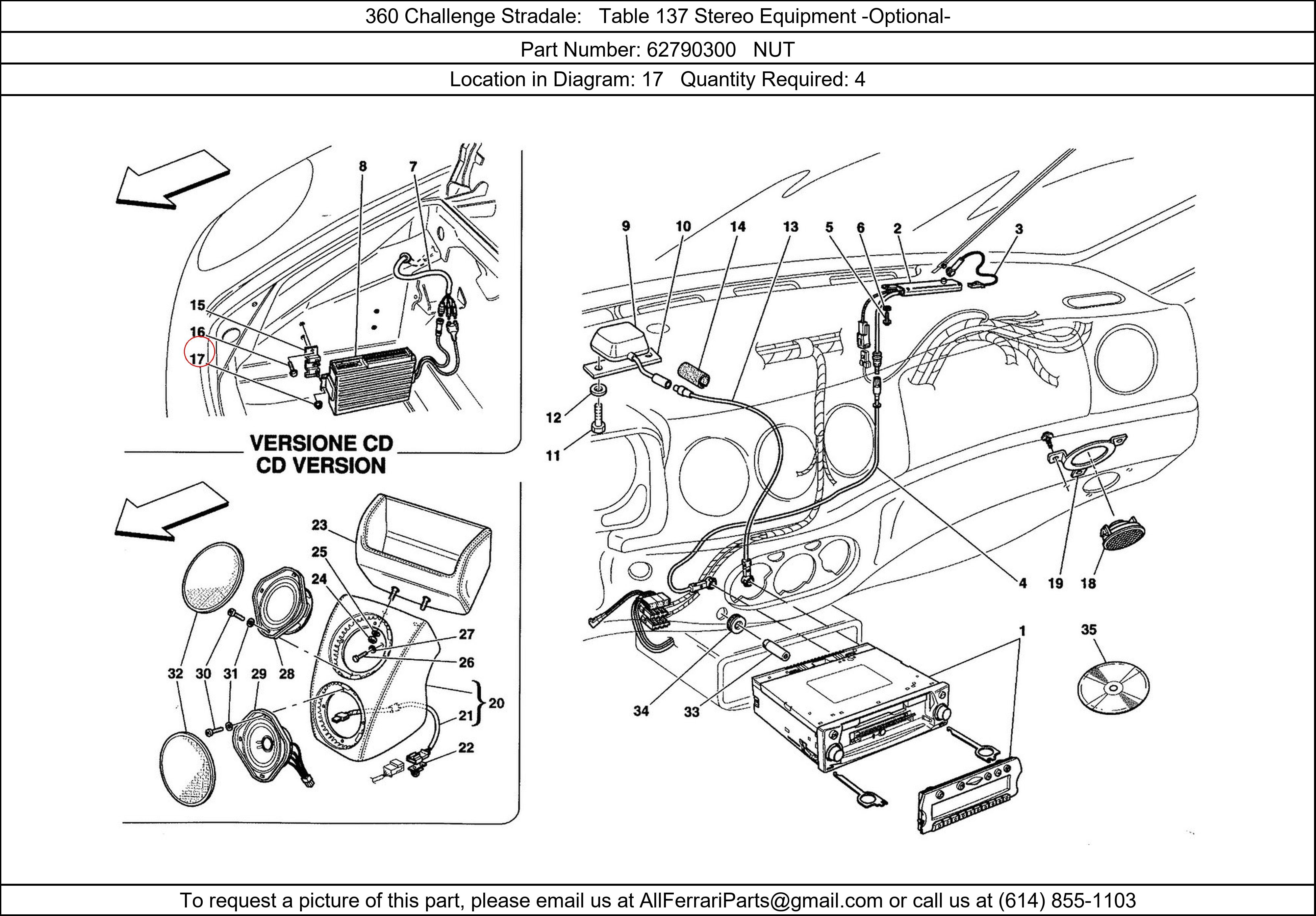 Ferrari Part 62790300