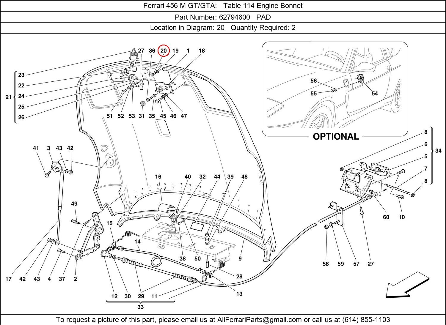 Ferrari Part 62794600