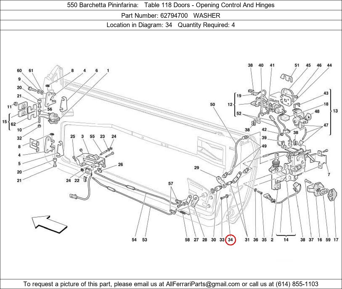 Ferrari Part 62794700