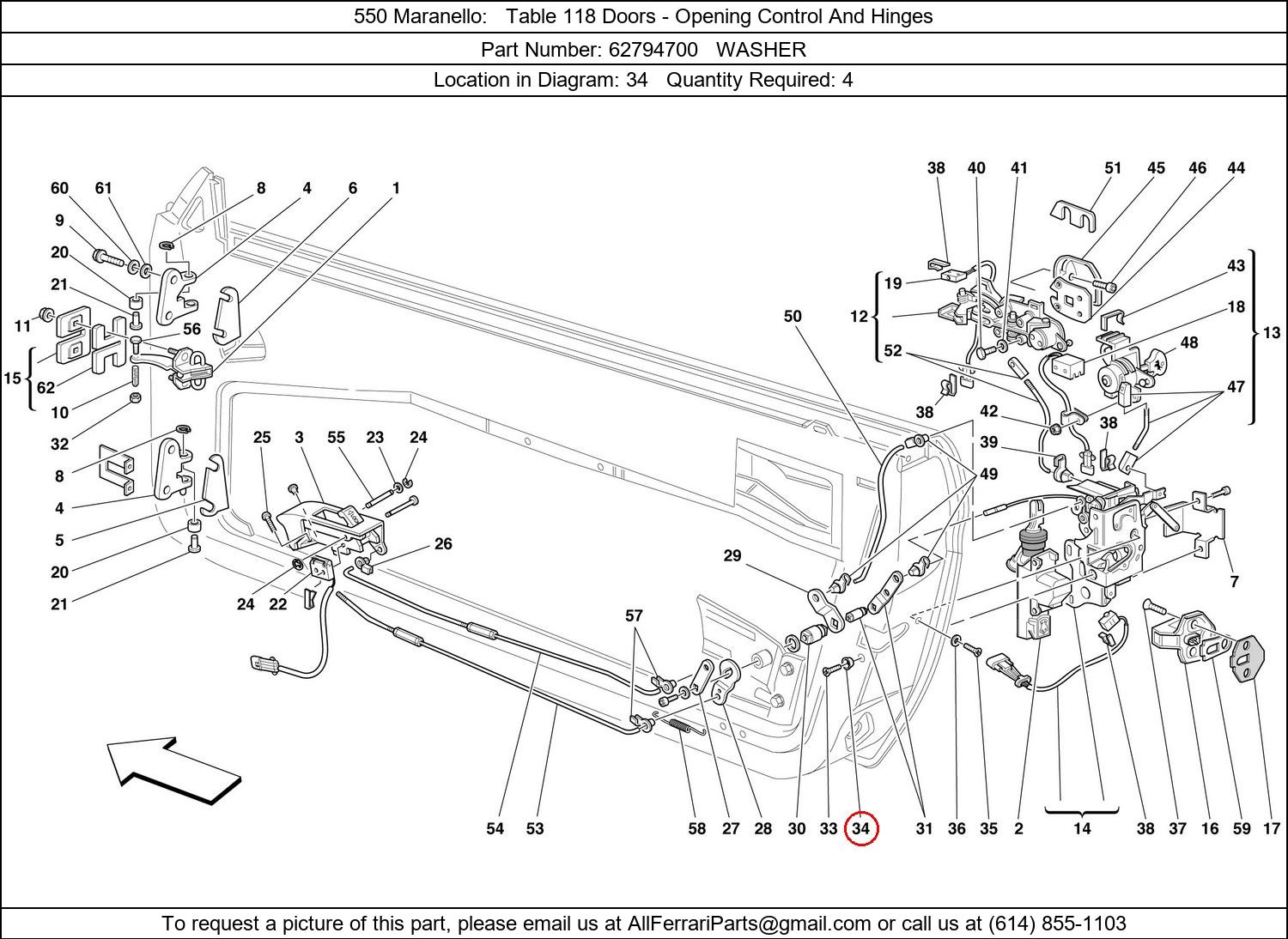 Ferrari Part 62794700