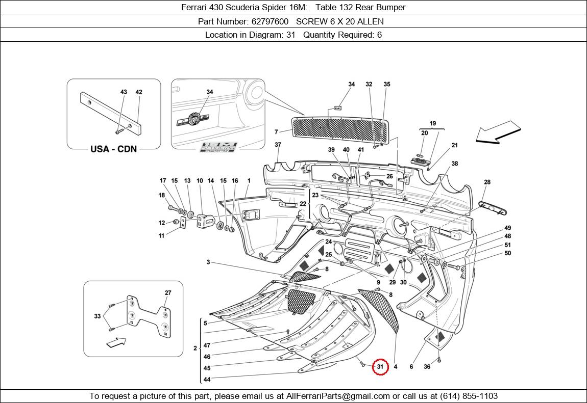 Ferrari Part 62797600