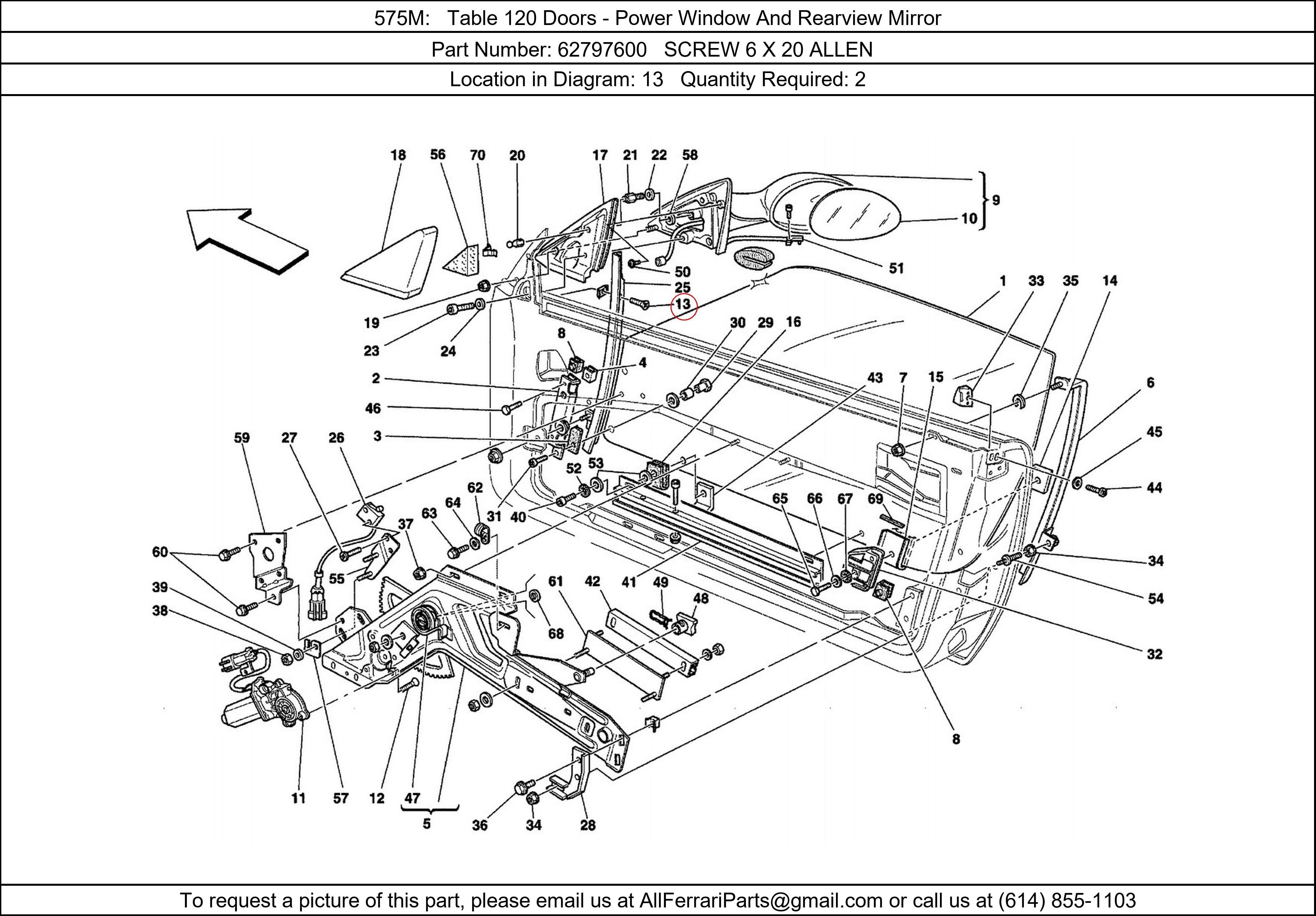 Ferrari Part 62797600