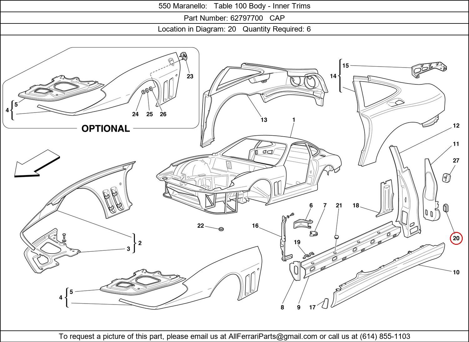 Ferrari Part 62797700